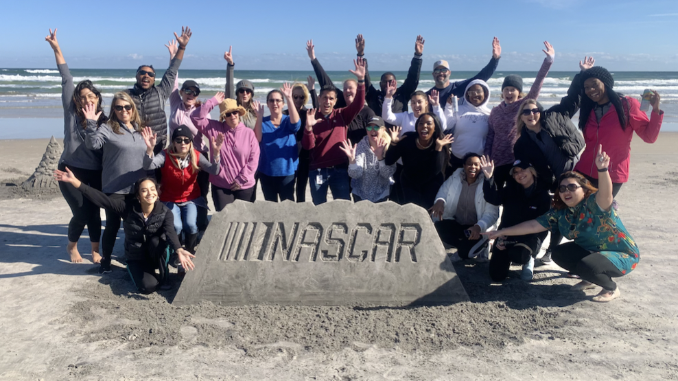 An HR group from NASCAR in Daytona Beach.