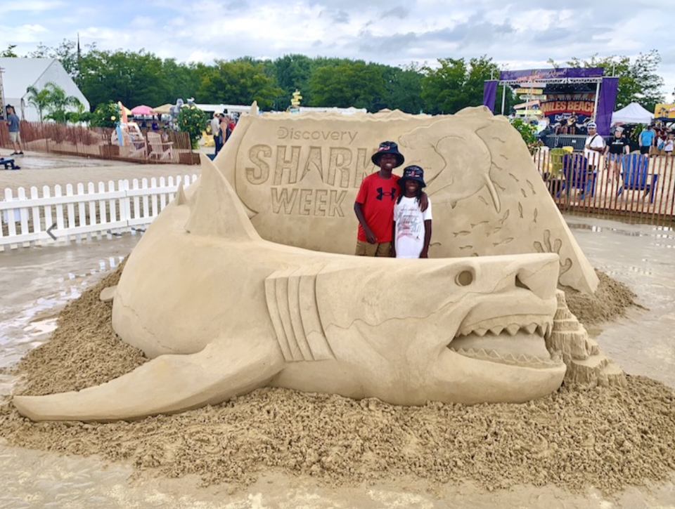 A collaboration with Discovery Shark Week and NASCAR at the Dover Motor Speedway.