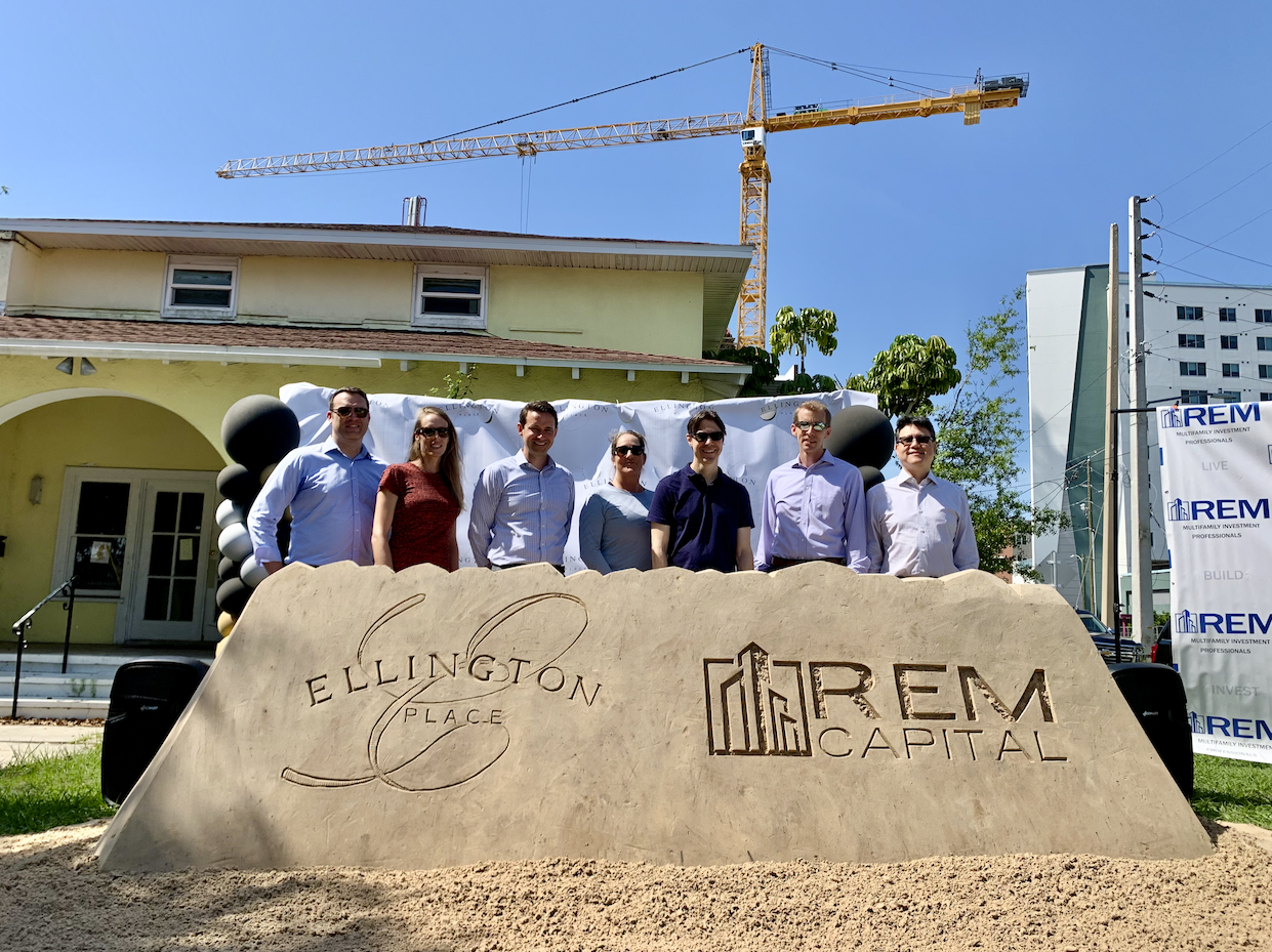 Groundbreaking sand sculpture for Ellington Place in St. Petersburg, FL.