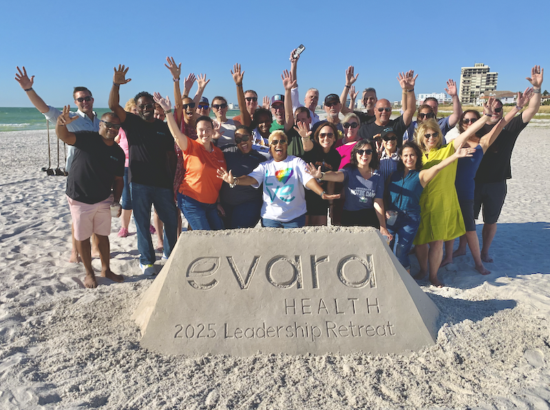 This display sculpture for a group from Evara Health.