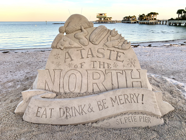 Display sculpture at the St. Pete Pier.