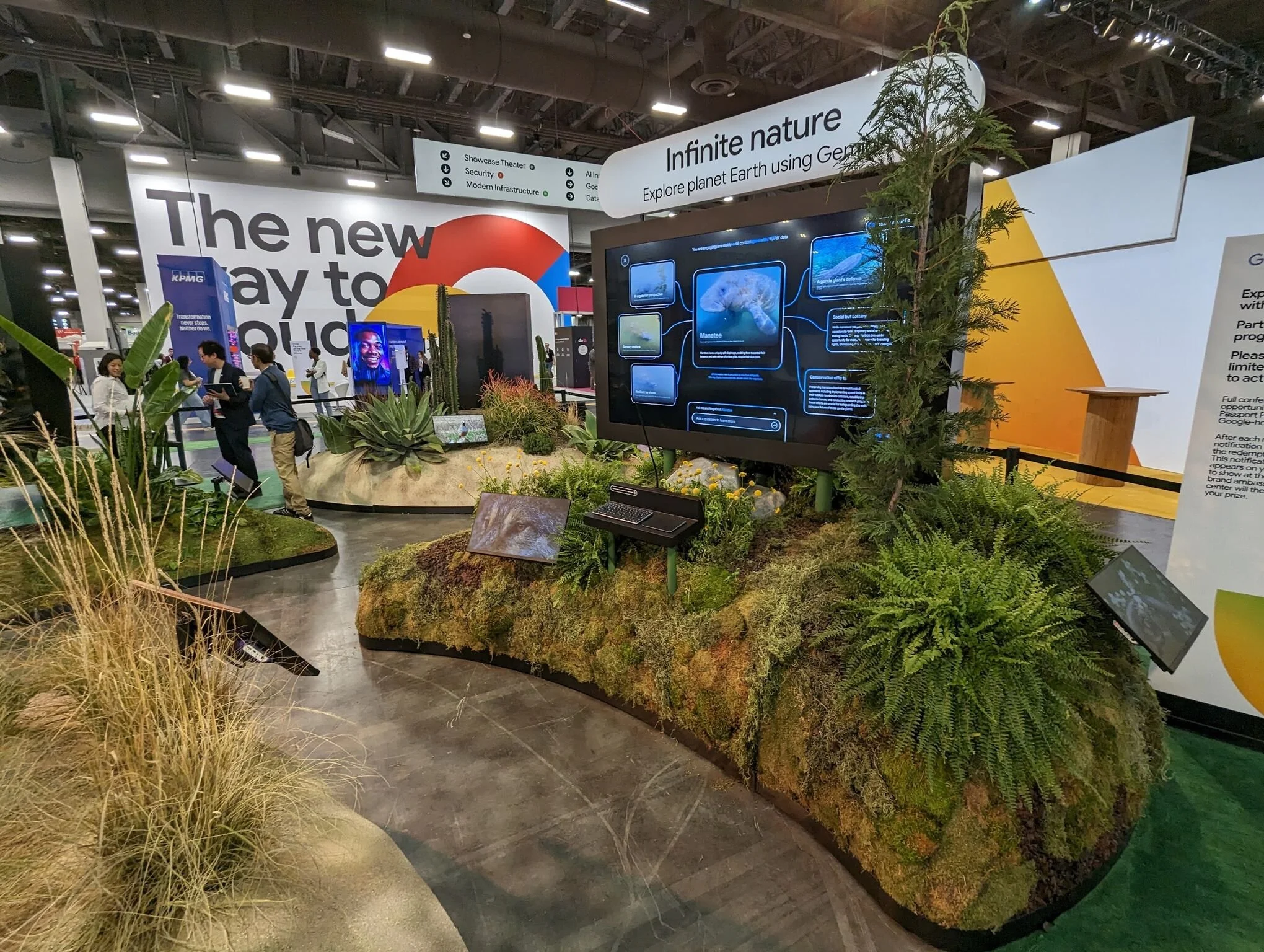 Google Next '24 Custom Forest Plant Display