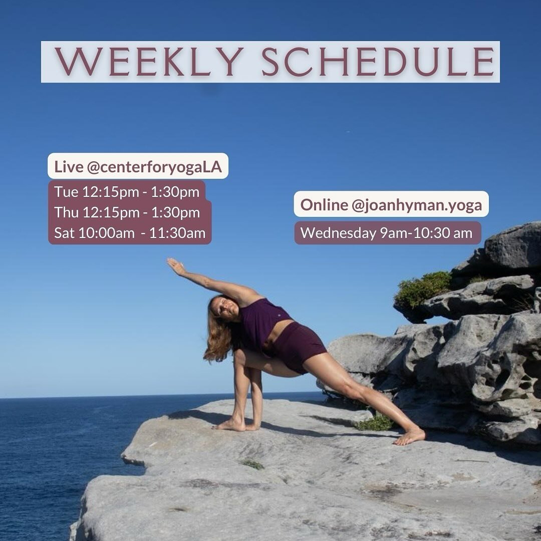 Hi Yogis!

Just got back from a sweet weekend with my family and was happy to get some beach time in as well! 😀!

Please join me for one of my offering this week:

* **LIVE** Tuesday &amp; Thursday at 12:15pm- 1:30pm at @centerforyogala
* **ONLINE**
