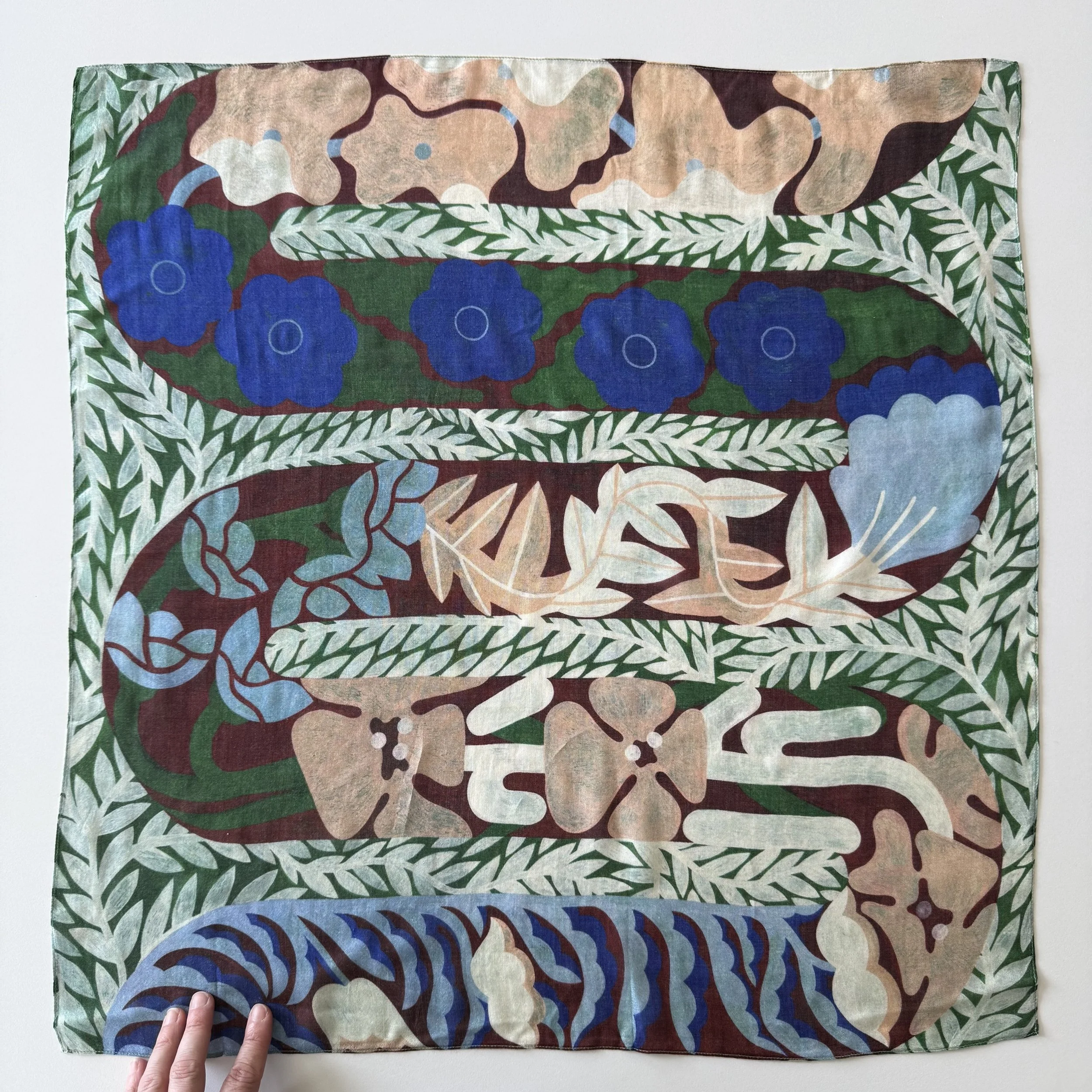 Exclusive silk scarf
