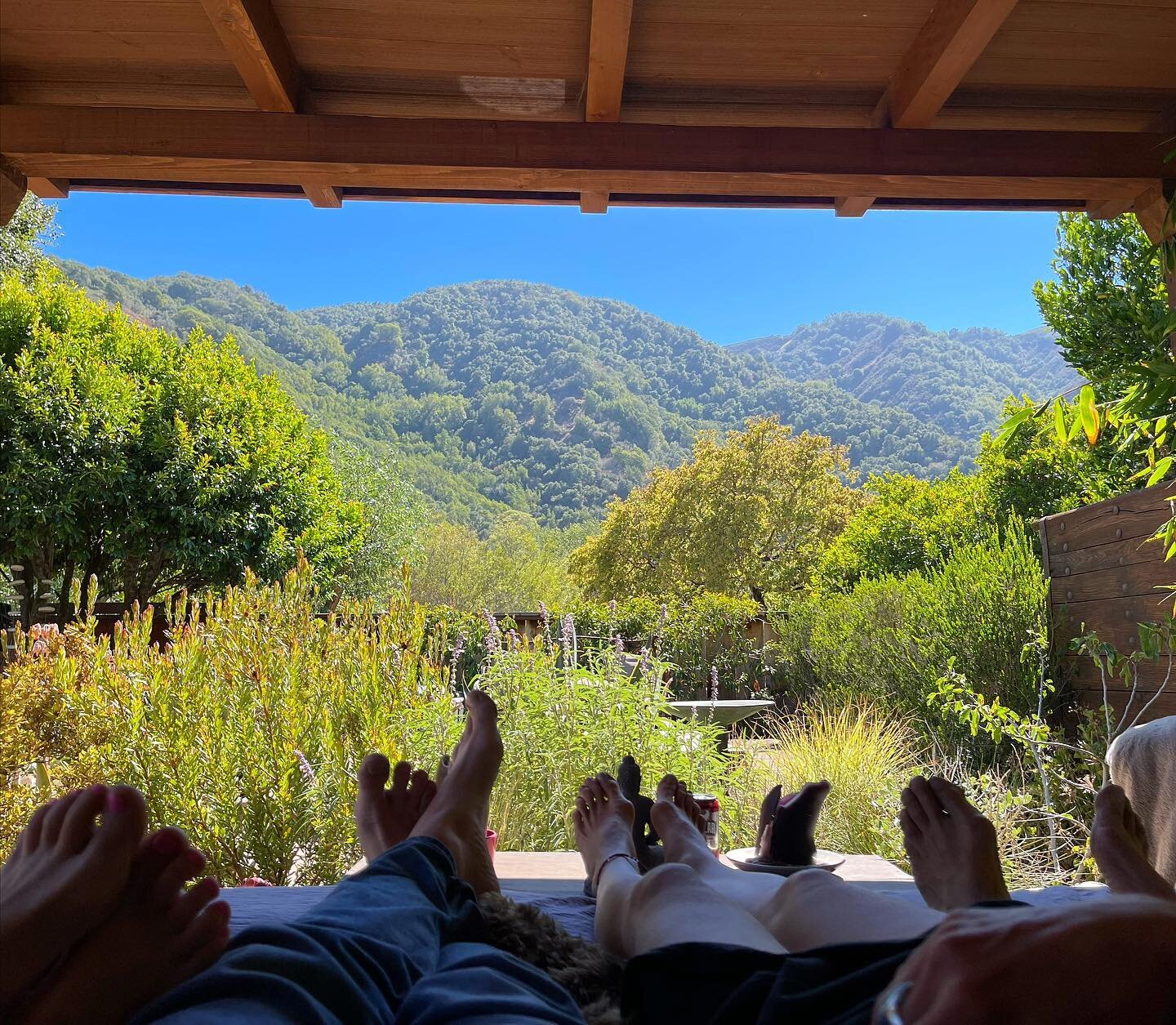 Beautiful feet, beautiful view, and beautiful weekend with my peeps.  #carmelvalley #dcarletta #balibed