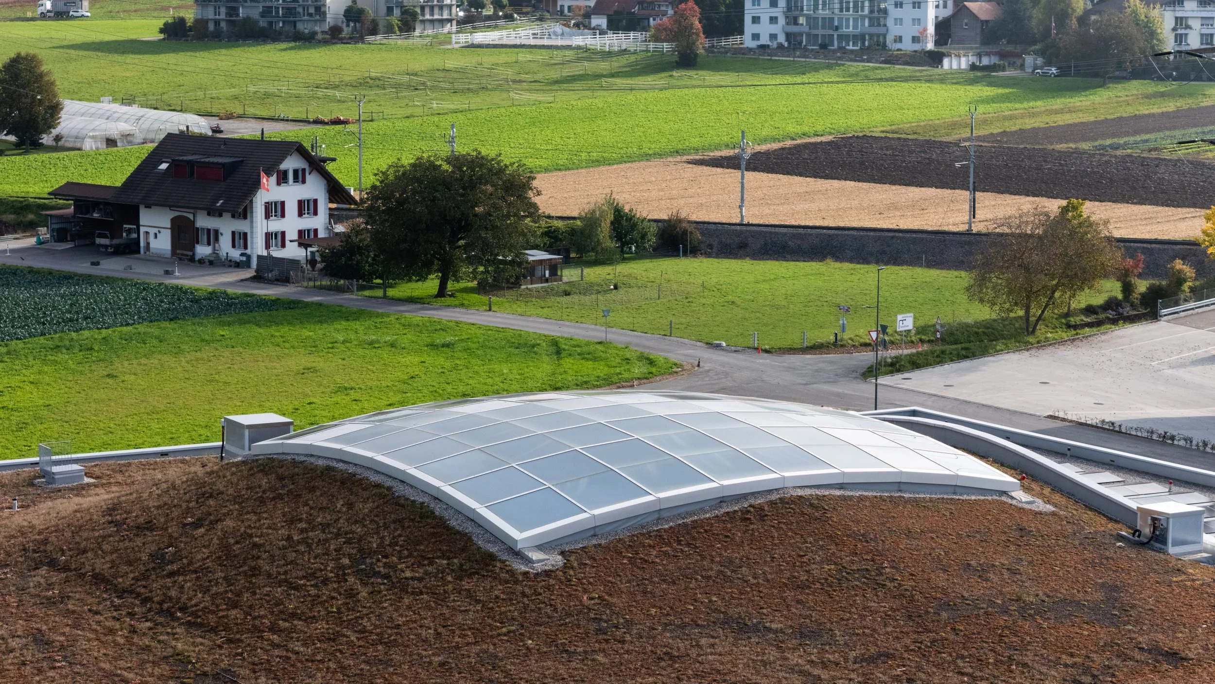 Blumenbörse Kerzers, Glasdach - Projektleitung