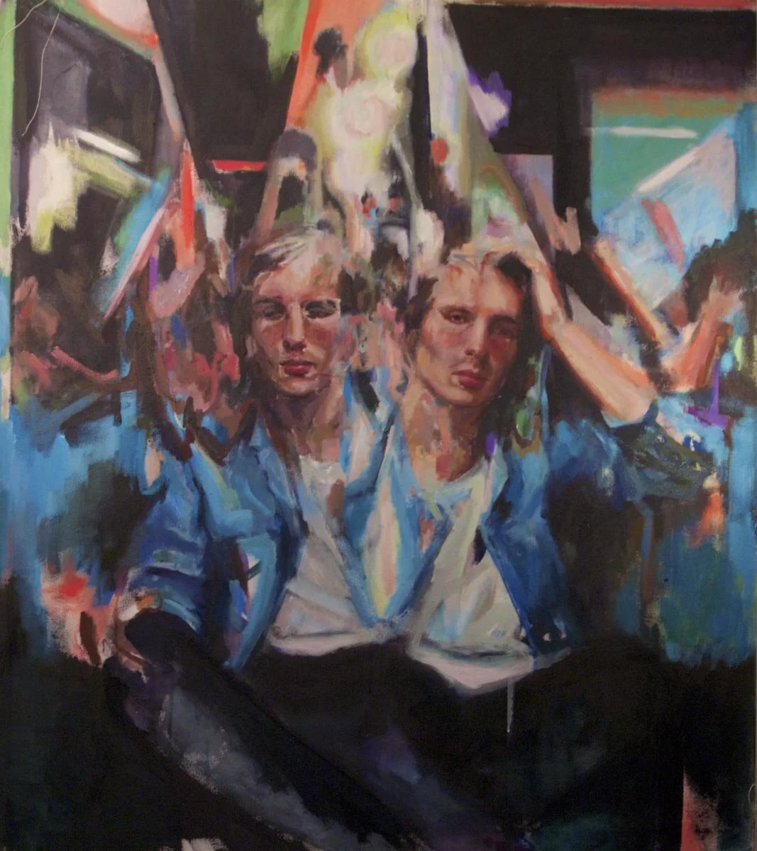 Figure in a Moving Interior