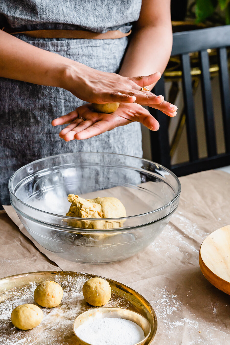 STEP 6: RESTED DOUGH FORMED INTO BALLS