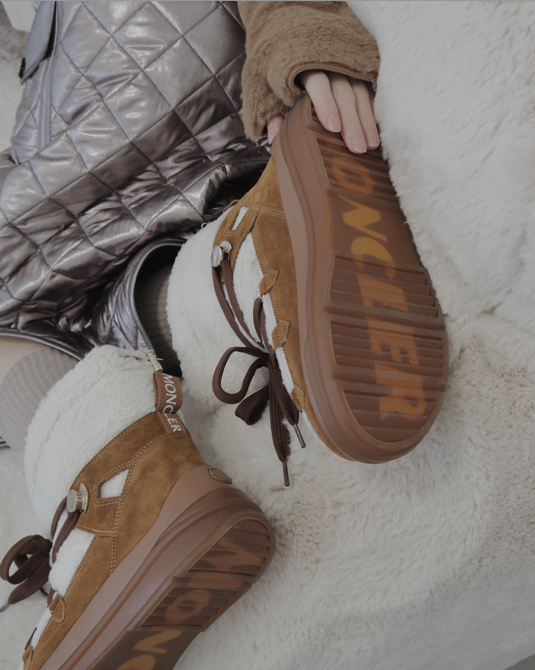Moncler Insolux Snow Boots (Brown)