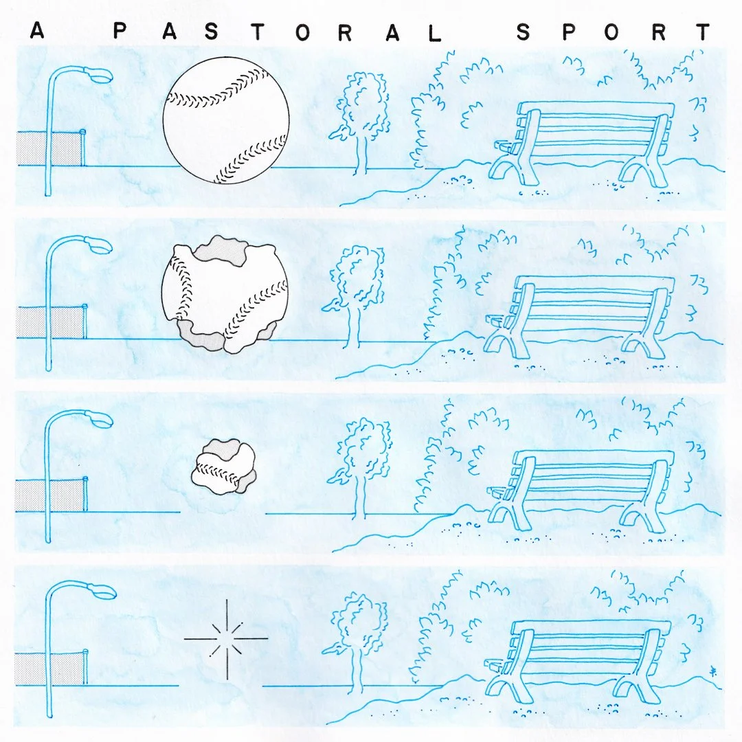 &quot;A Pastoral Sport&quot;
12&quot; x 12&quot;
Ink, watercolour, and screentone on paper. 
$150 (dm for availability)

Another incredible 12x12 show in the bag - hats off as always to everyone that contributed a piece or came by for the big reveal!