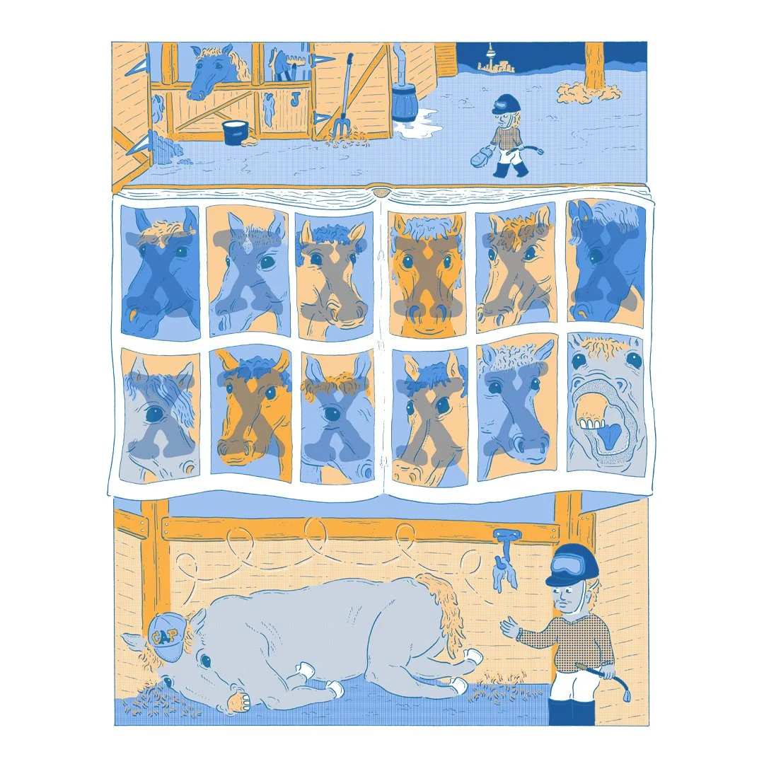 14&quot; x 17&quot; ink and digital colour
[Page 4 of 7]

Happy Thursday! The fourth page of the newest entry in my comic anthology &quot;Writey Drawie,&quot; where each comic is based on a story idea submitted by a fellow artist and then interpreted