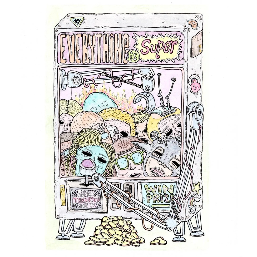 "Everything is Super" FanArt
9" x 12" ink and watercolour on paper

So stoked to have a piece included in the newly released @rottsteak "Everything is Super: Lloyd's Big Day Out" comic collection!

If you haven't picked 