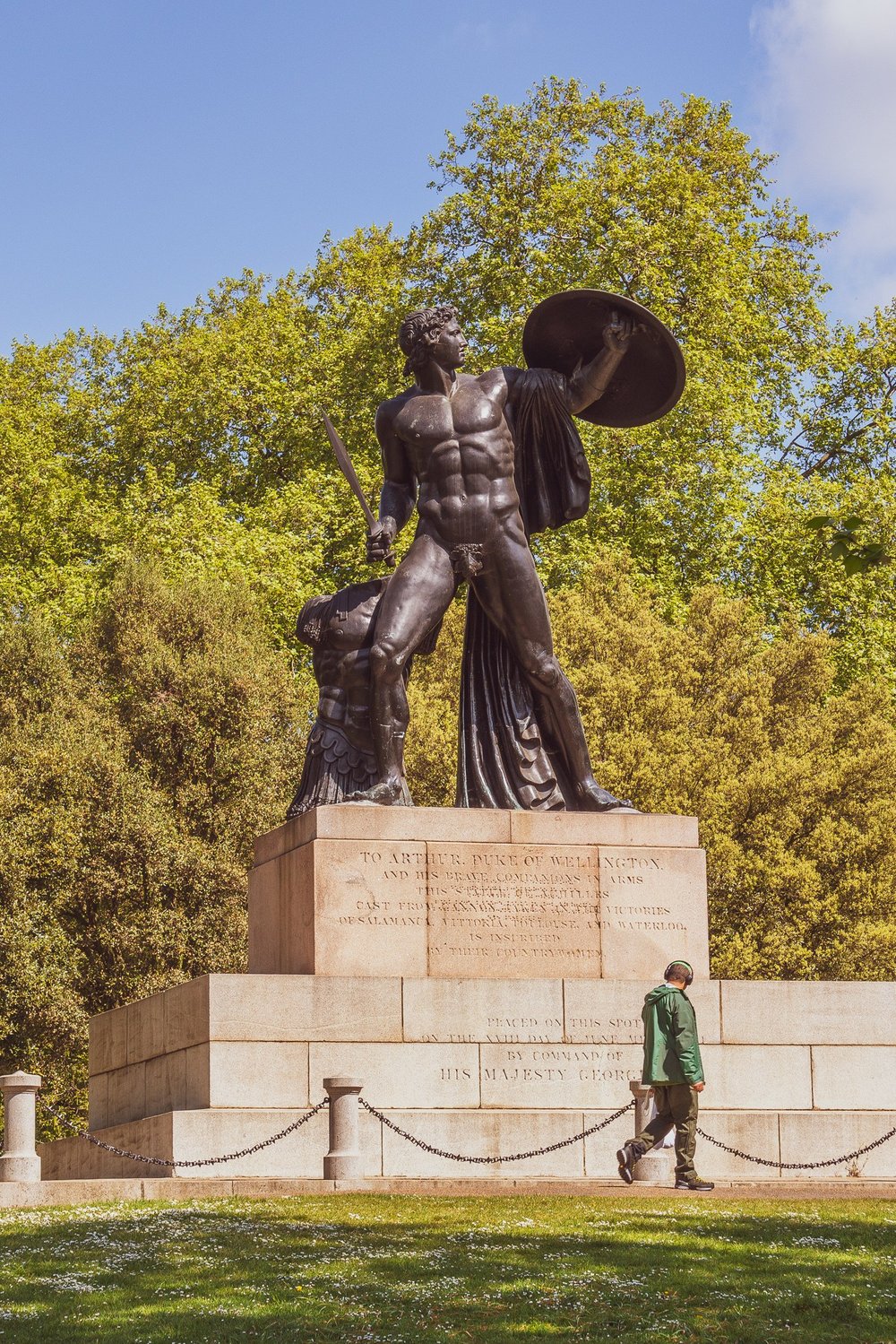 achilles talking statue in hyde park