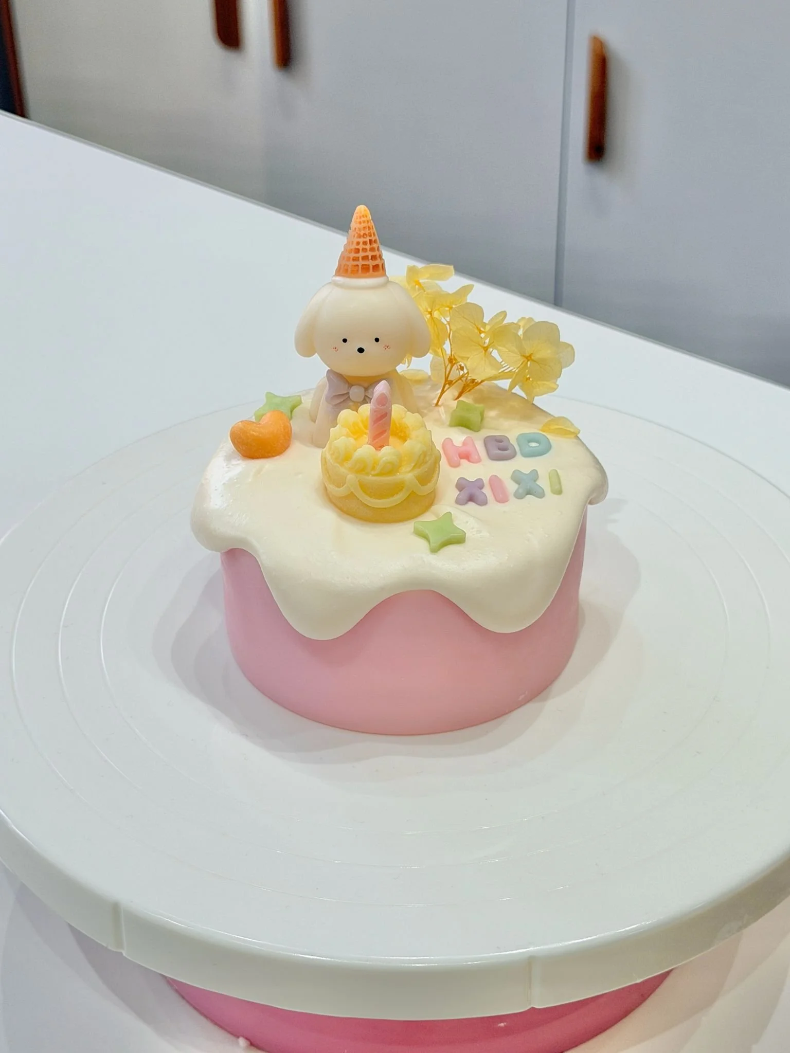 Customised cake candle (toppings)