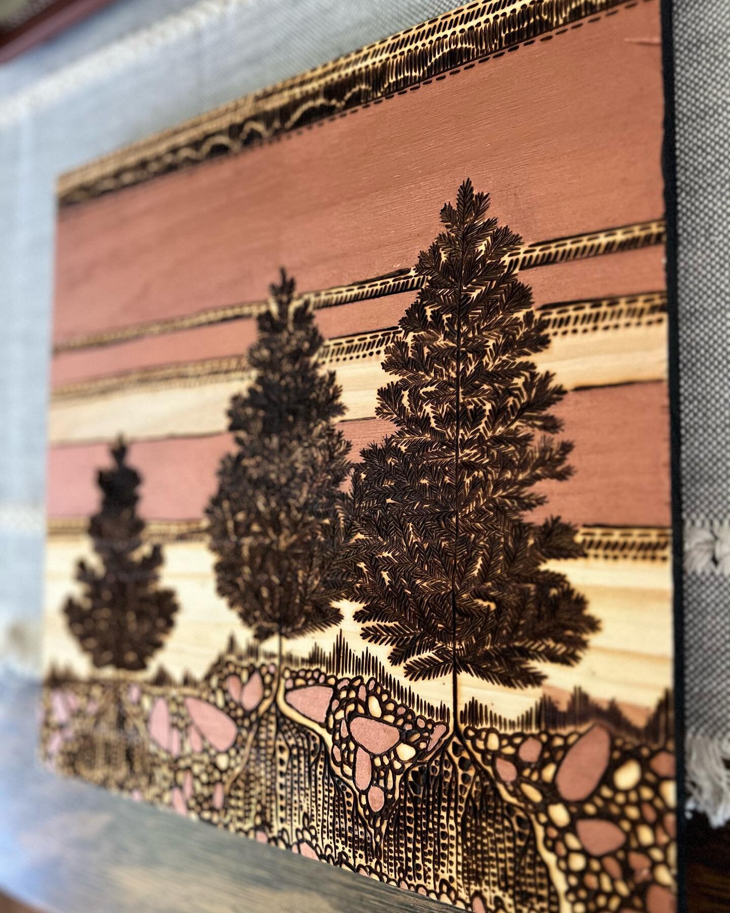 Metallic copper forest moods and a mini rant about walking away. &hearts;️👇

I&rsquo;ve been taking my sweet time lately, and playing around a lot with the magic that comes from a bit of metallic paint in a wild landscape. The way the sunlight hits 