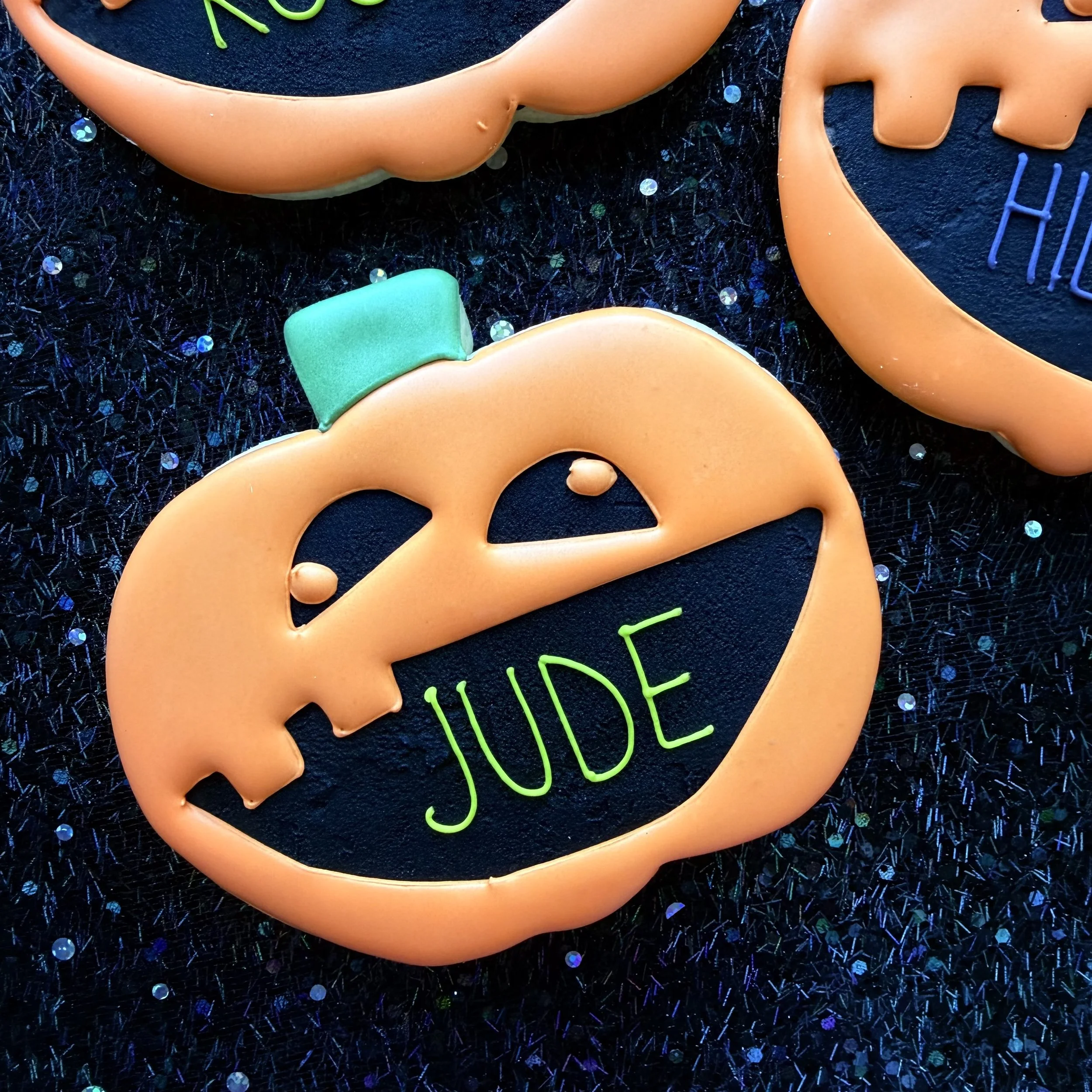 Personalized Pumpkin Cookie