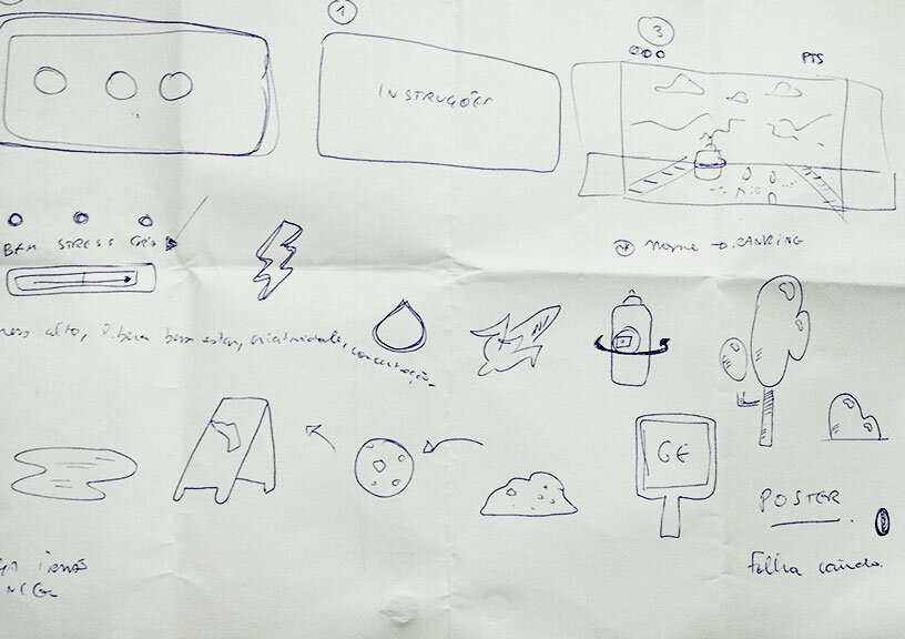 Draft of game obstacles.