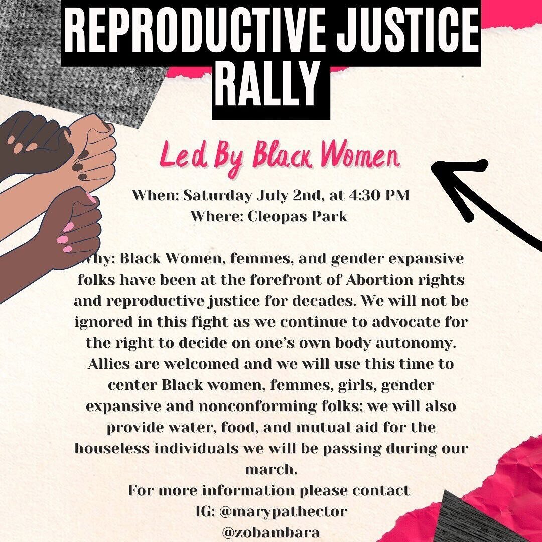 Join Us Tomorrow!

We will stand together, as a community, and make our voices heard ✊🏿✊🏾✊🏽✊🏼

#AbortionIsEssential #AbortionIsHealthCare #ProChoice #MyBodyMyChoice #AbortionFinder #AbortionAccess #Abortion #LiberateAbortion #SCOTUS #Dobbs #roevw