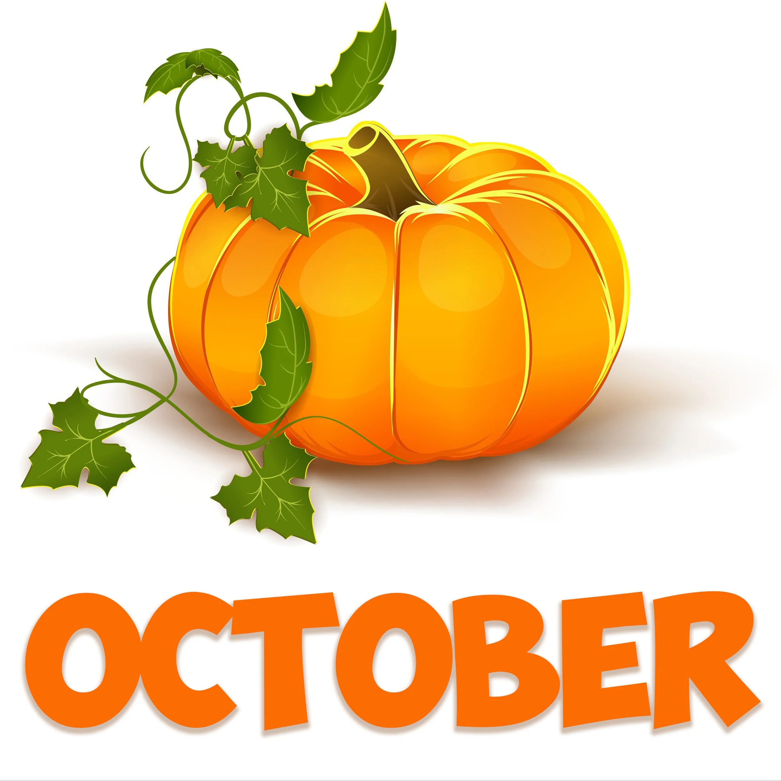 October Month Clip Art