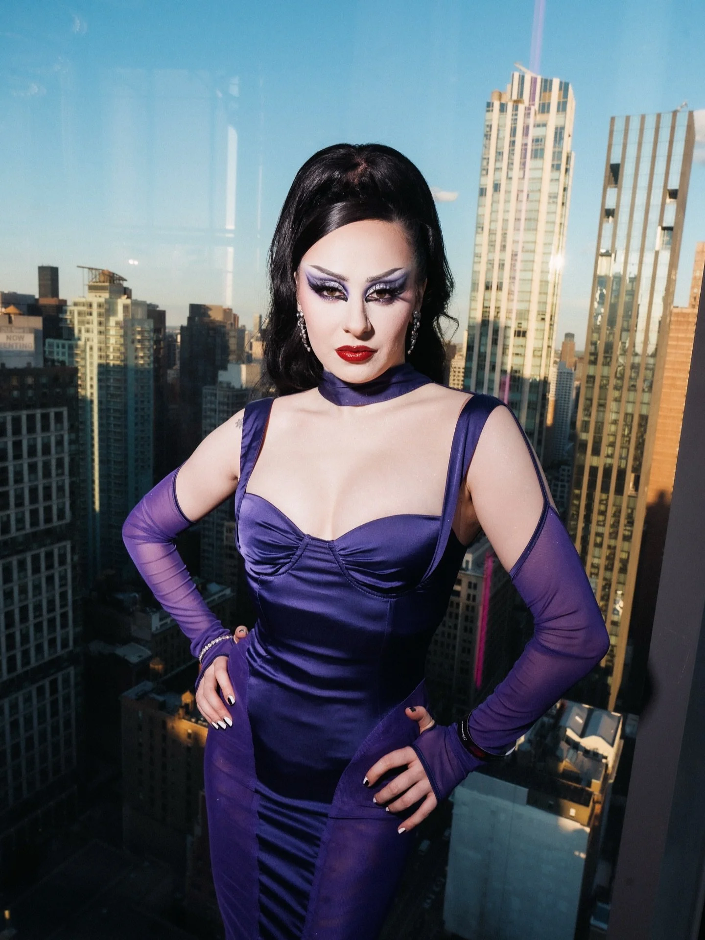Portrait of @megsgiallo, photographed by me, @seekaxiom, on behalf of @justtobyme at The Loft at @virginhotelsnyc, celebrating the premiere of @rupaulsdragrace All Stars 11 with @paramountplus.

All Stars 11 has officially premiered on @paramountplus