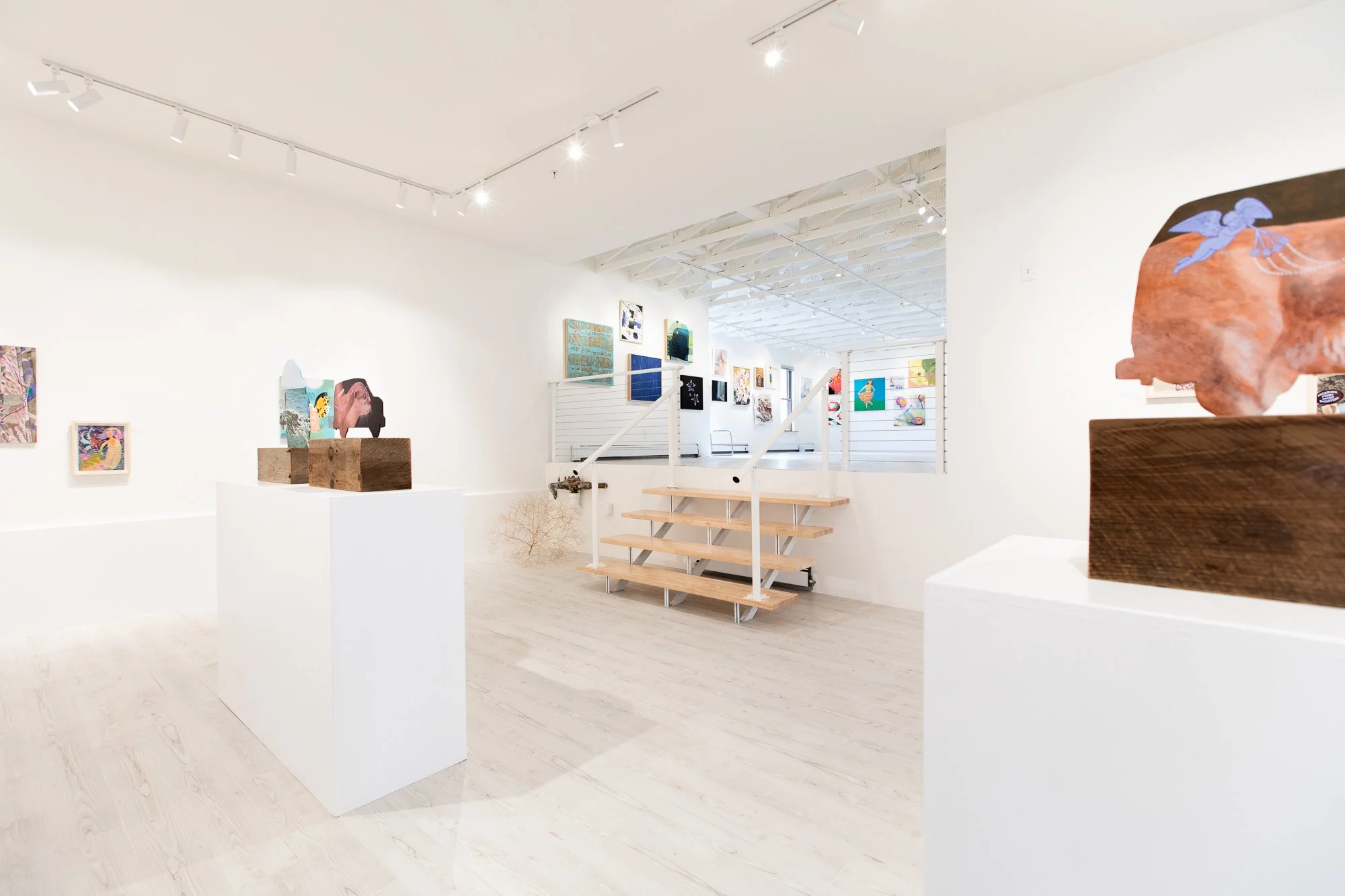 Gina Tuzzi, solo (lower) and art collective (upper), Santa Fe