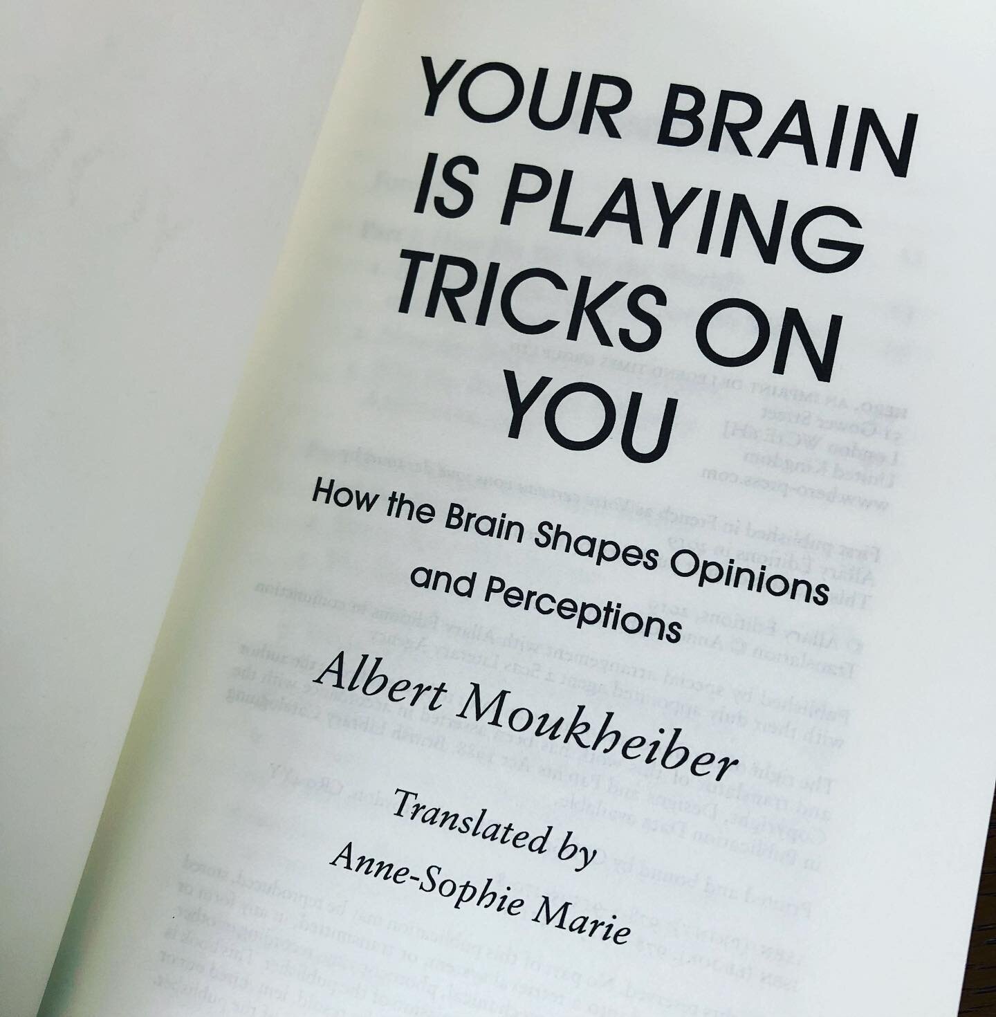 Chuffed to have just received a copy of the book I translated from French into English last summer!

Available in the UK and the US through Amazon, Waterstones, Barnes &amp; Nobles, etc., if you would like to read it. 
I know you do. I&rsquo;m not ge