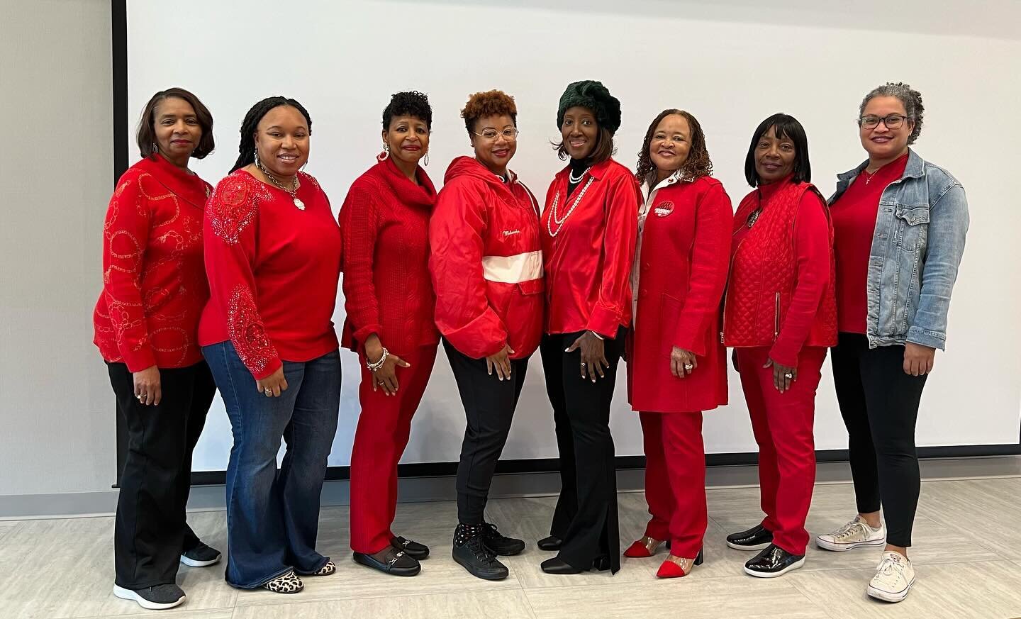 Green goes Red today as the Aiken (SC) Chapter of The Links, Incorporated joined with The Aiken Alumnae Chapter of Delta Sigma Theta Sorority, Incorporated to hold an informative and interactive event for American Heart Month. Special thank you to ou