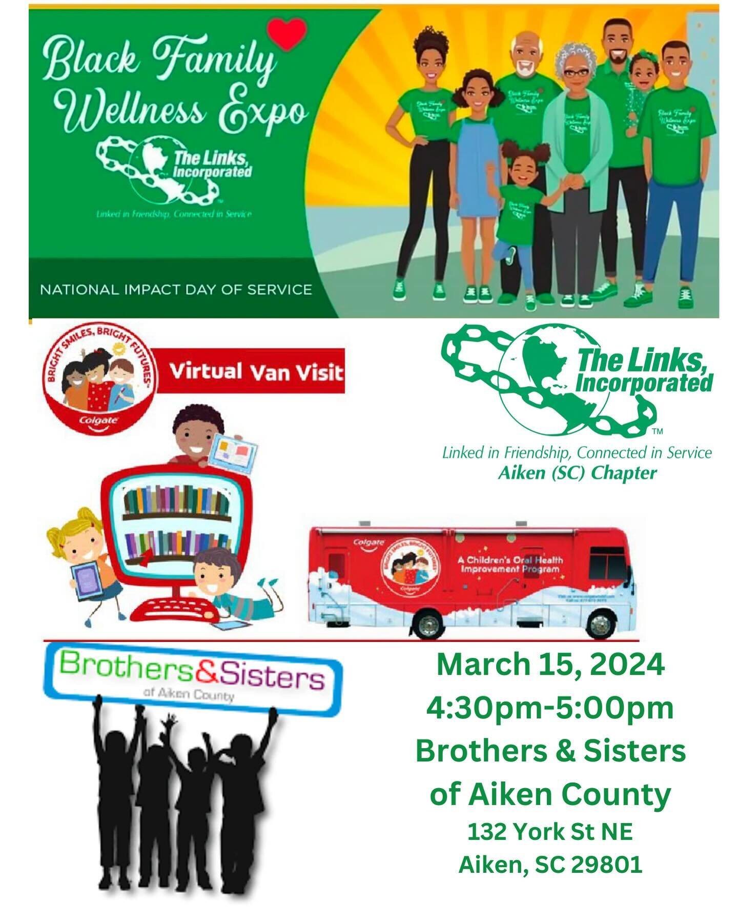 Aiken (SC) Chapter of The Links, Incorporated will be partnering with Brothers &amp; Sisters of Aiken County to support our National Impact Day of Service #linksbfwe