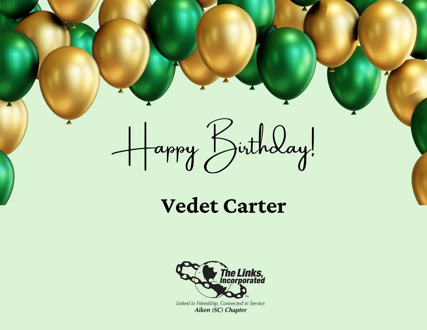 Join us in wishing Happy Birthday to our member celebrating her birthday this month.💚🤍 #intentionalfriendship