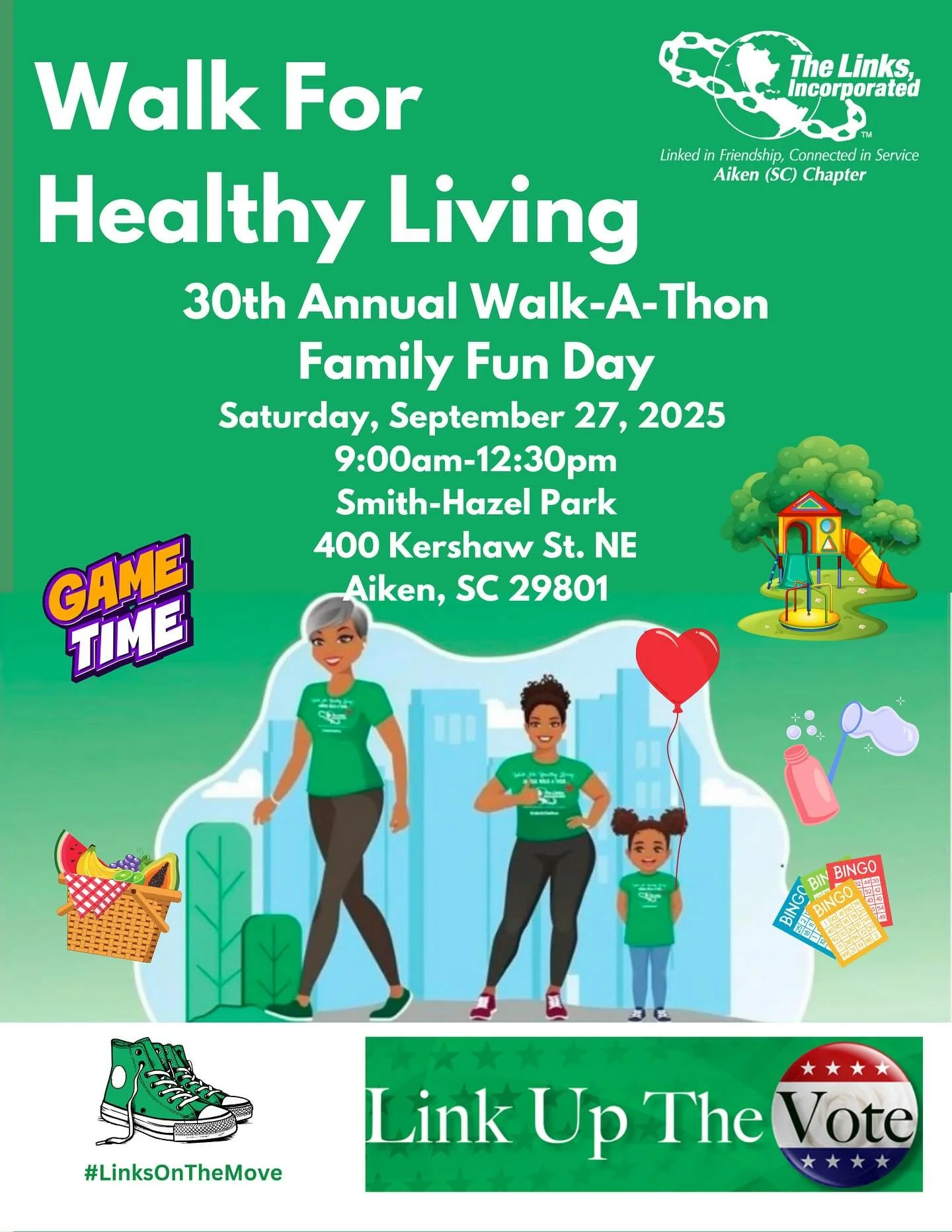 🌿 Community, Connection &amp; Wellness! 🏃🏾&zwj;♀️💚
This past Saturday, the Aiken (SC) Chapter of The Links, Incorporated hosted our annual Walk for Healthy Living &mdash; and what a day it was! From energizing walks to line dancing, our community