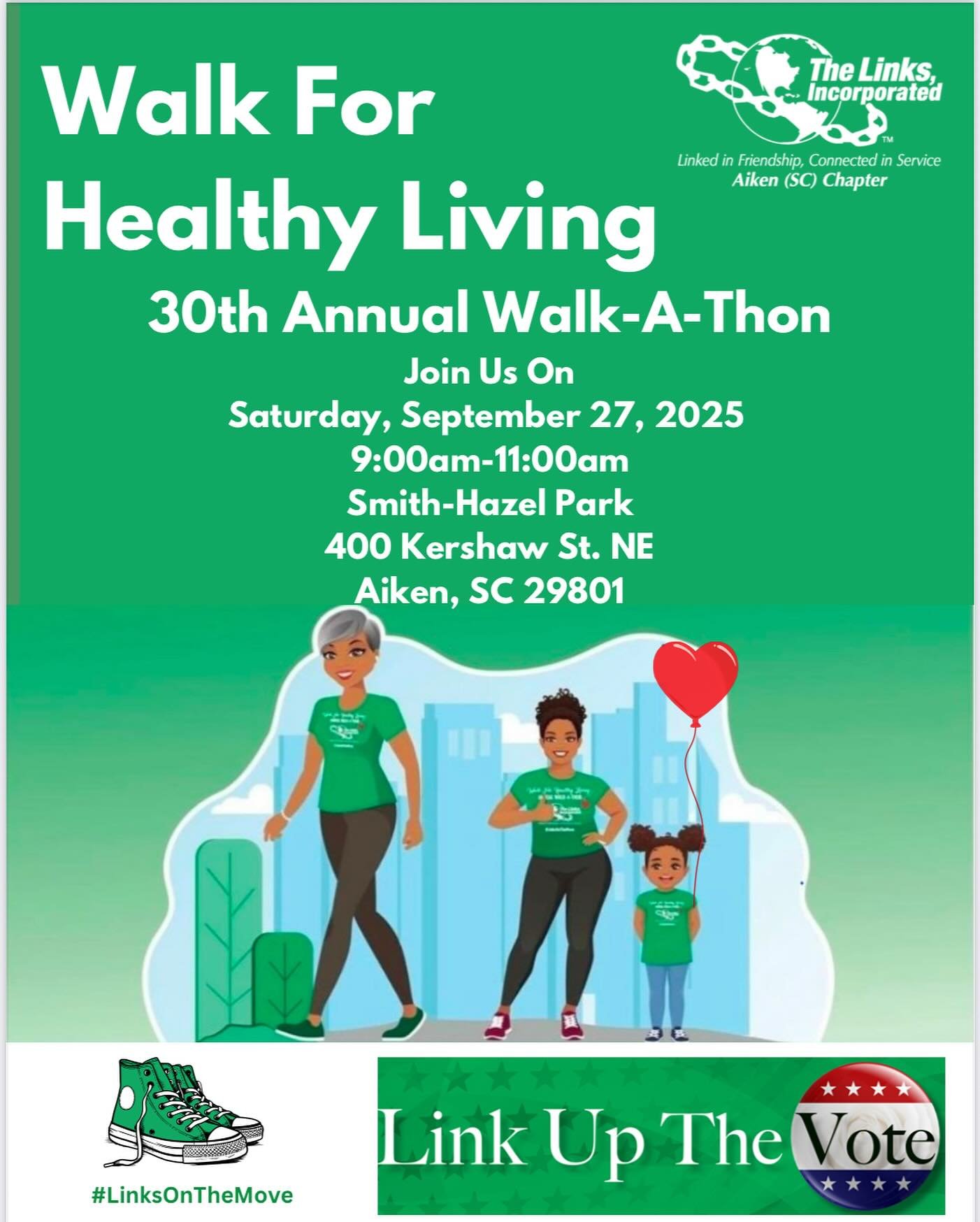 30 Years of Steps. Countless Lives Changed. This year&rsquo;s Walk for Healthy Living is all about moving your body and using your voice. This year, we&rsquo;re not just walking for health, we&rsquo;re walking for civic power. Get moving and get invo