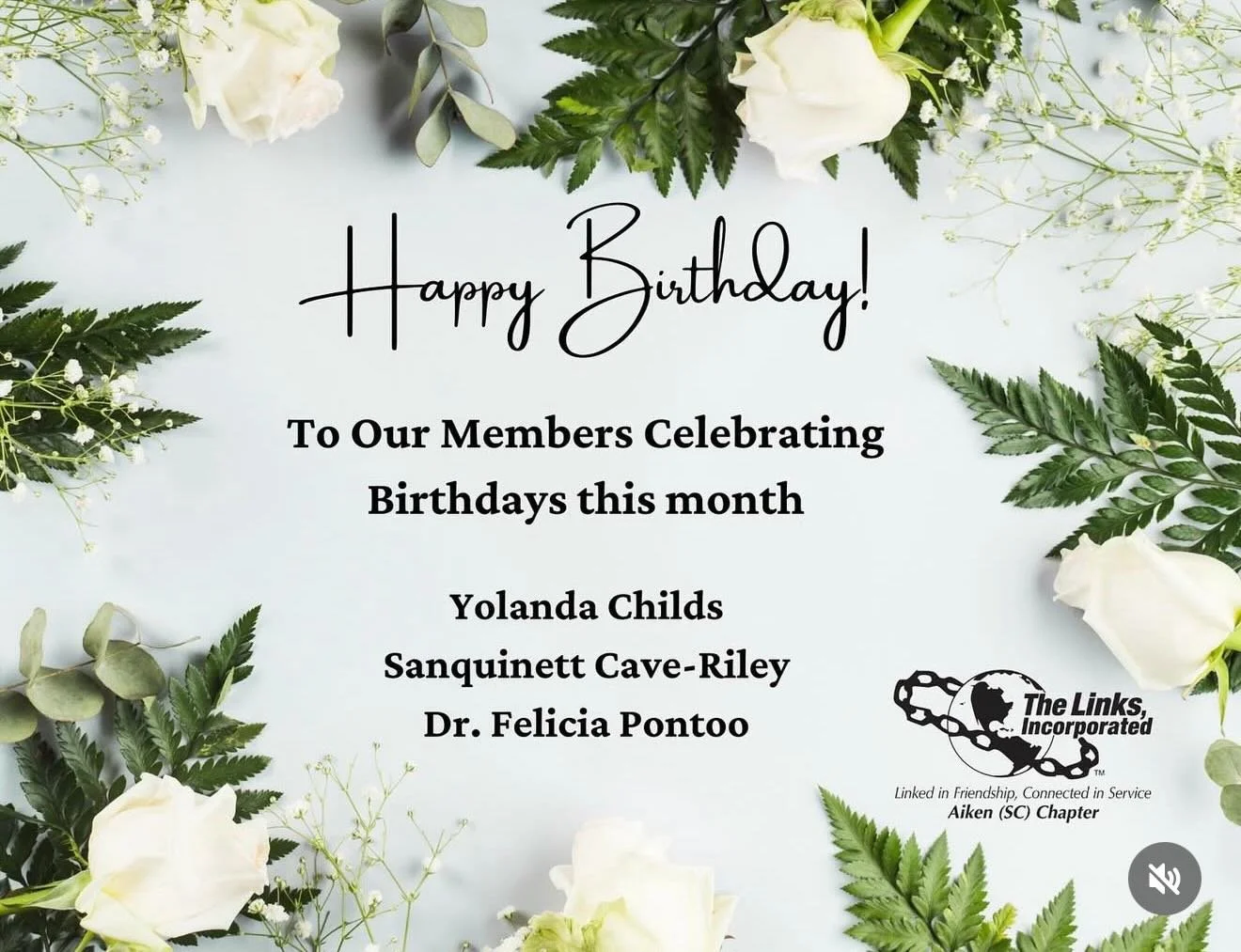 Wishing Happy Birthday to our members celebrating this month #intentionalfriendship