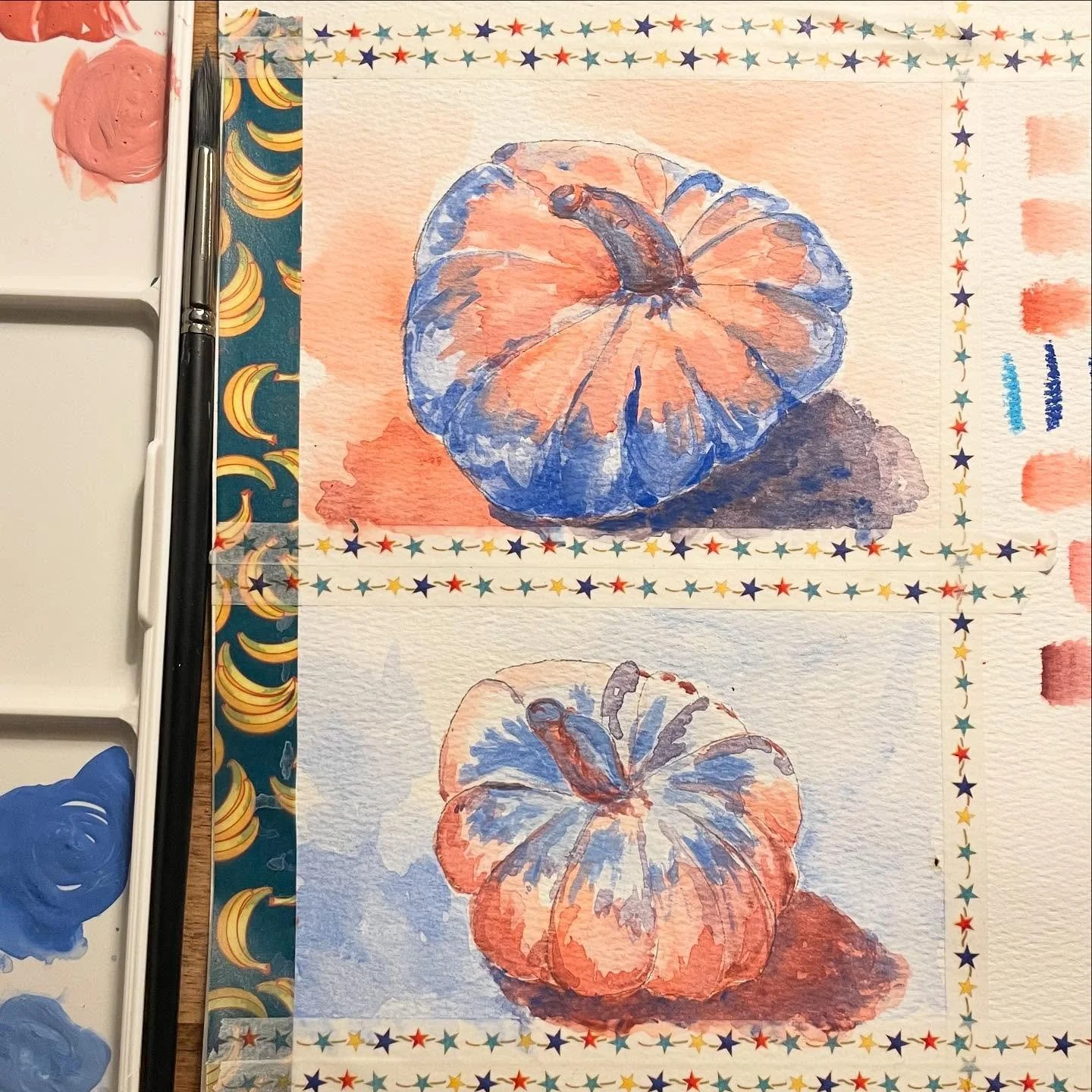 Joyfully encouraging my creative side with color theory exploration 🎨