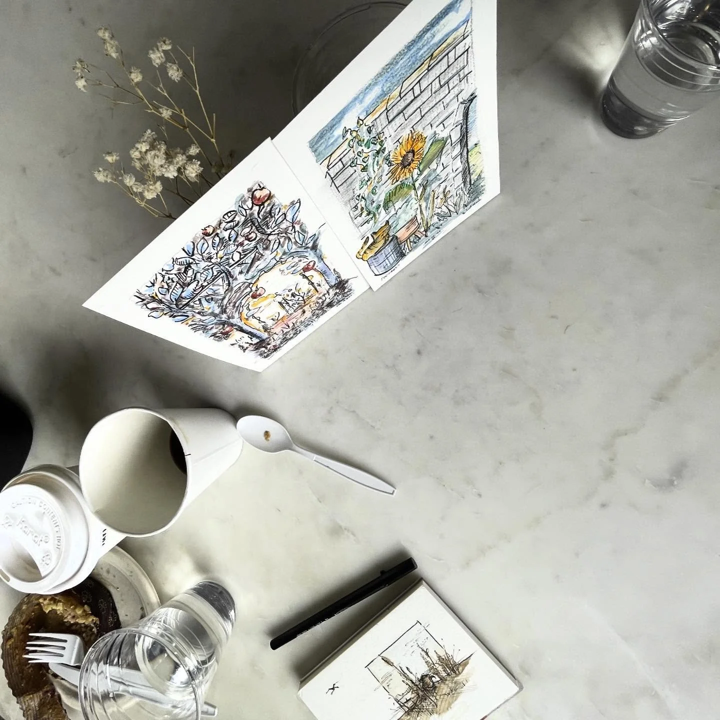 The sweetest coffee/art date with @lukesammor 💗