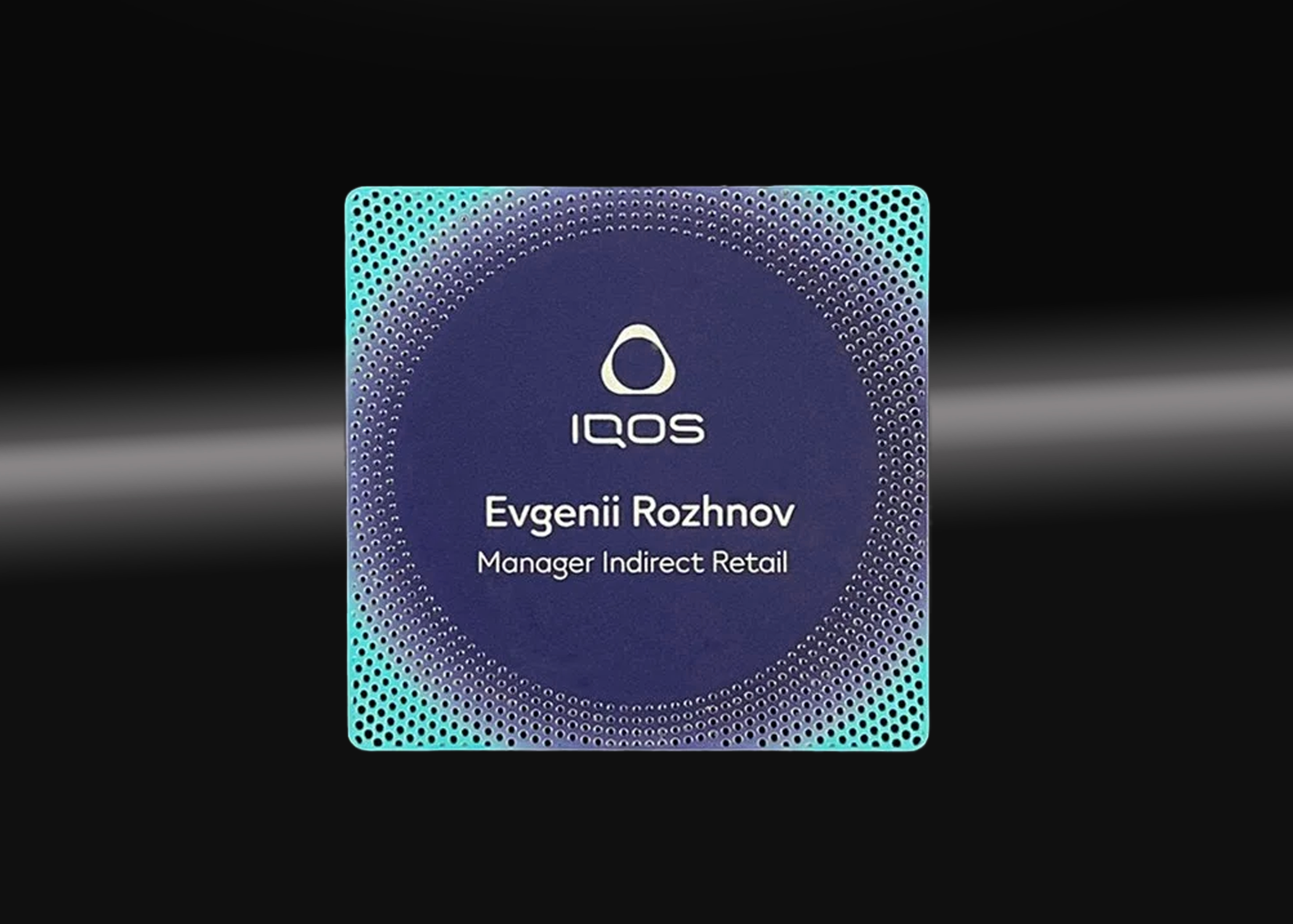 Business Card with QR Code and NFC