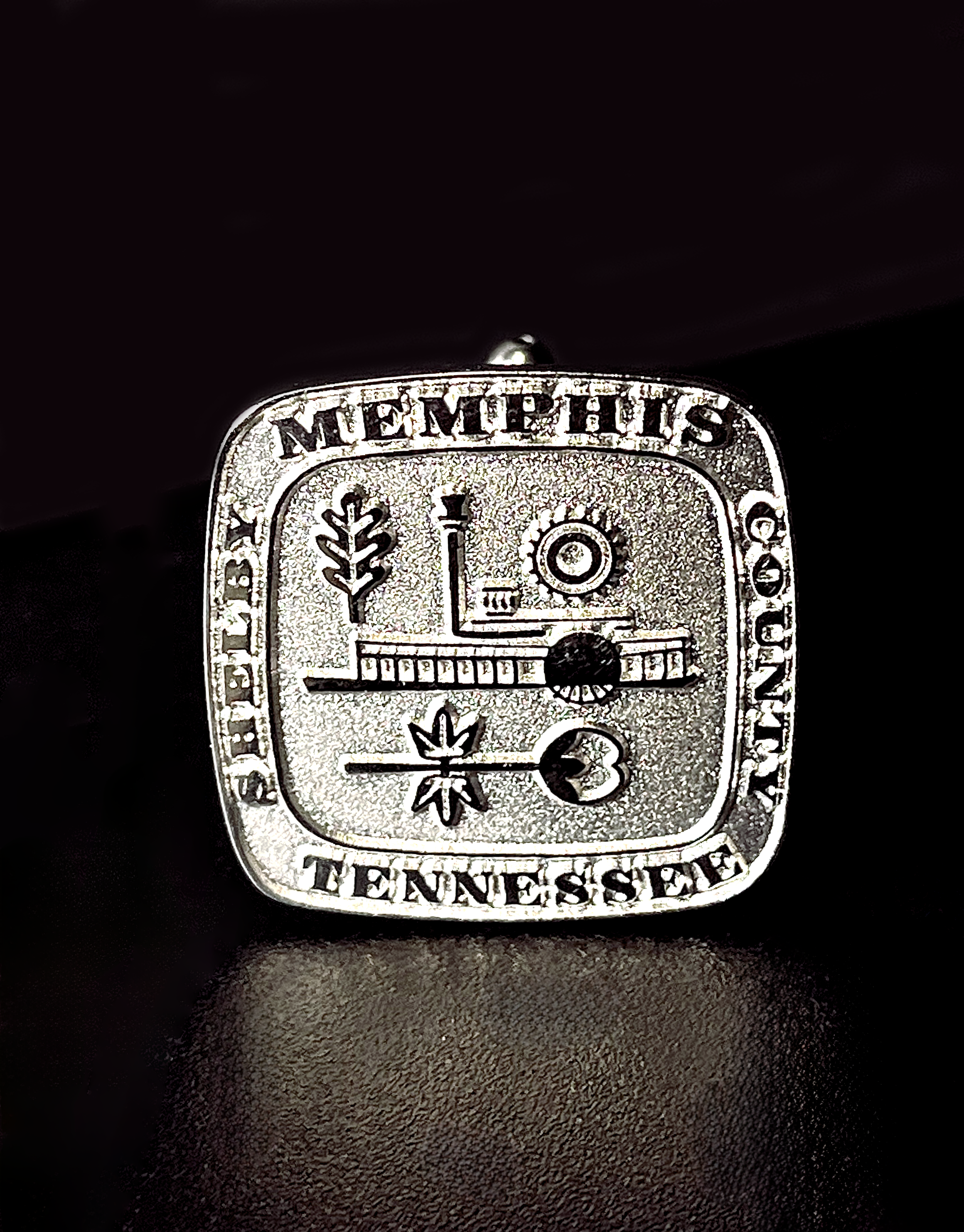 Textured Logo Cufflinks