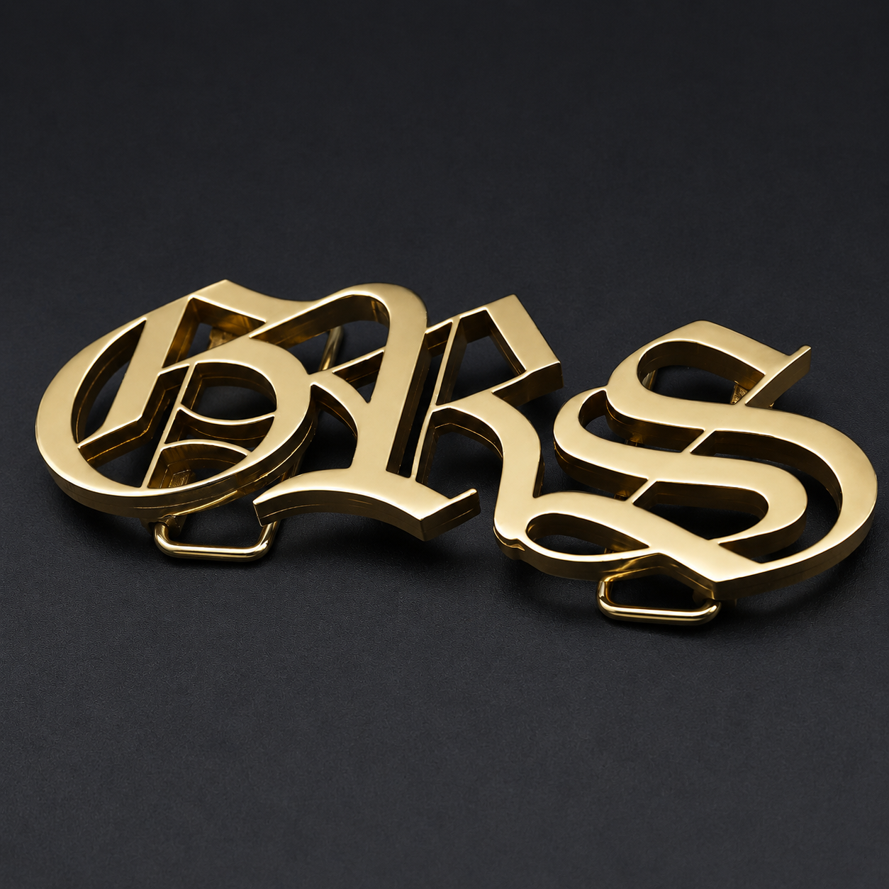 Cut-Out Script Buckle