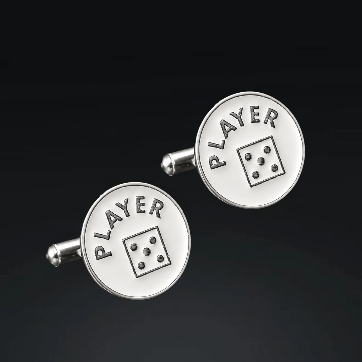 Enamel "PLAYER" Cufflinks