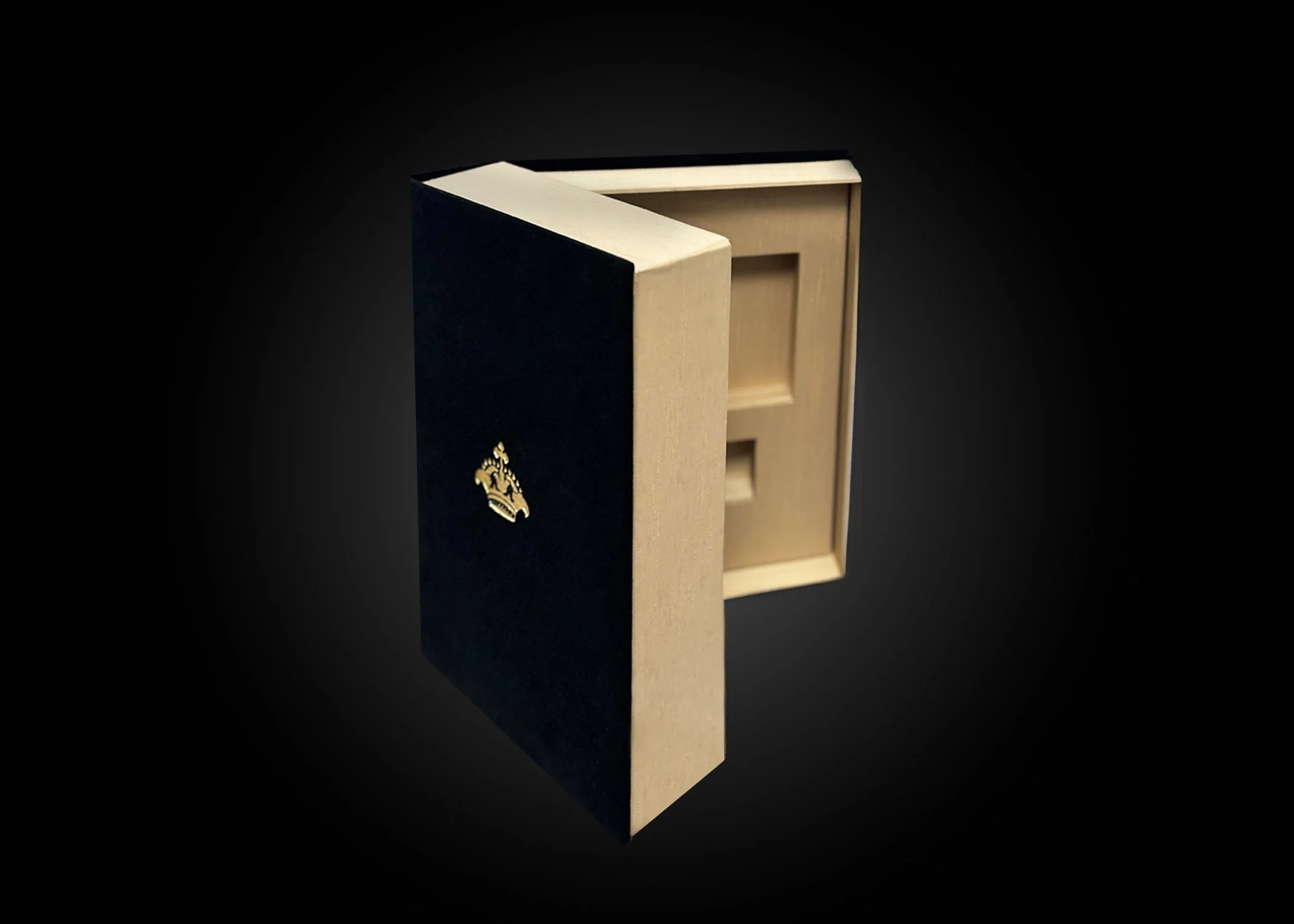 Velvet & Wood Book-Style Box