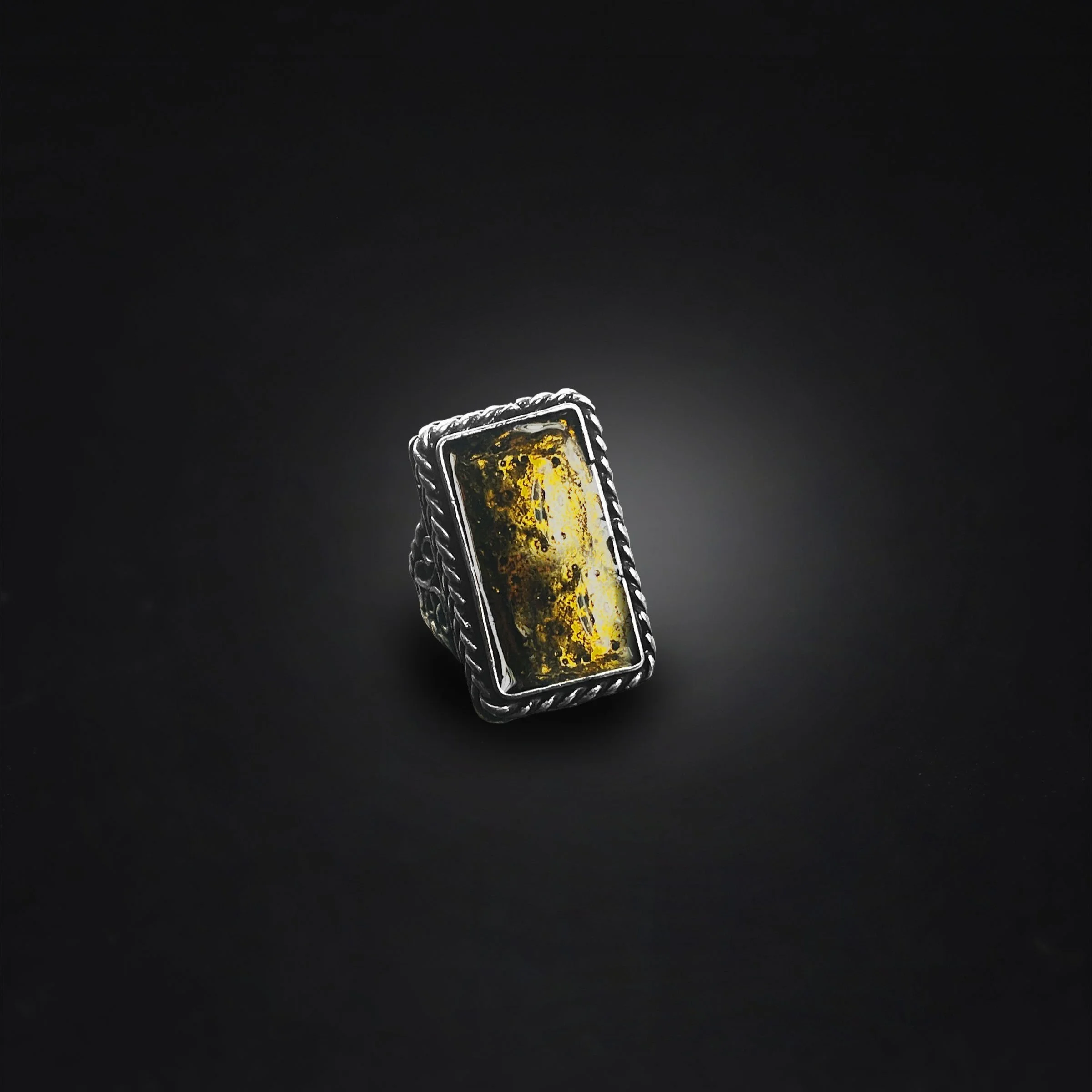 Ring with Custom-Colored Stone