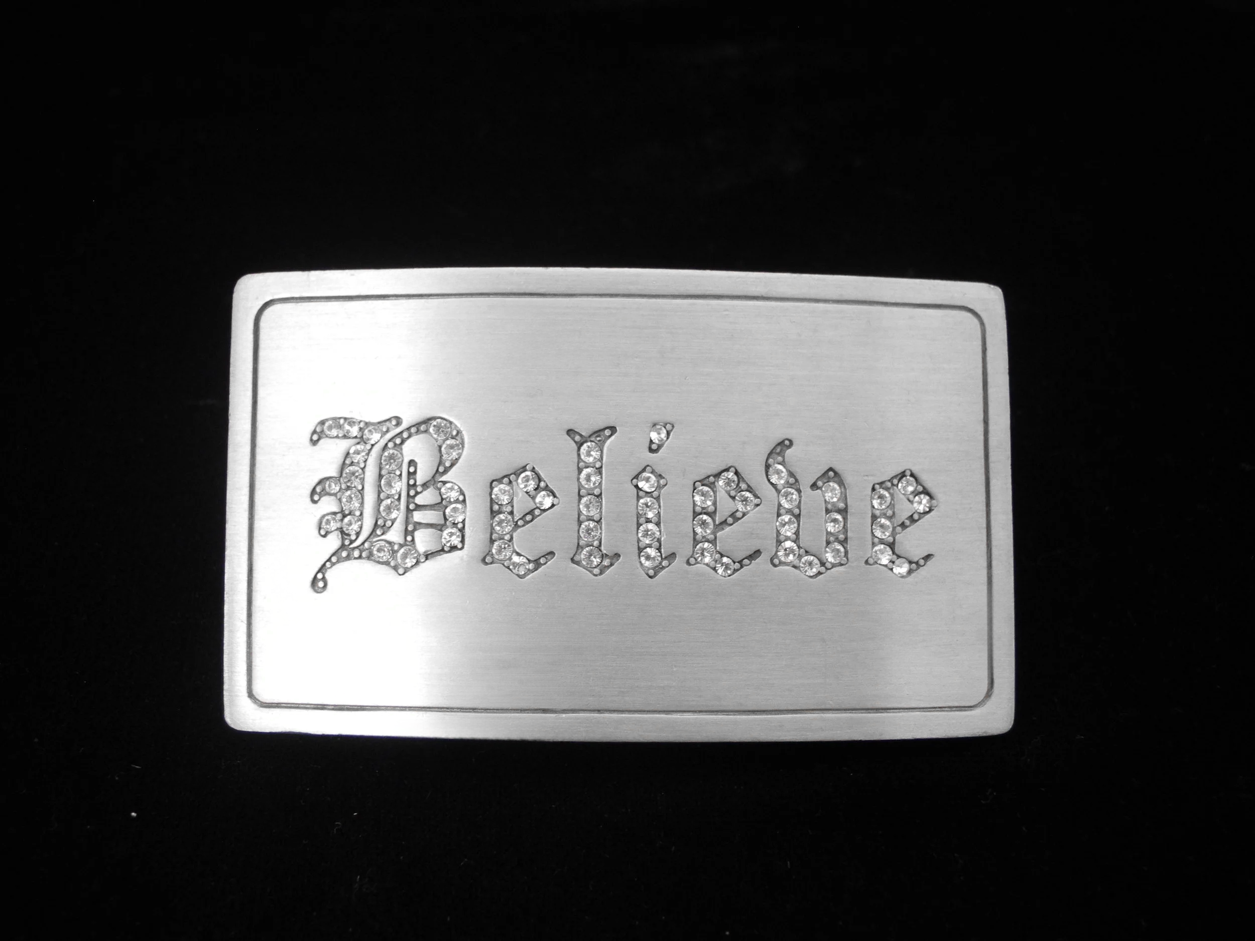 Crystal Stone Rectangular Buckle