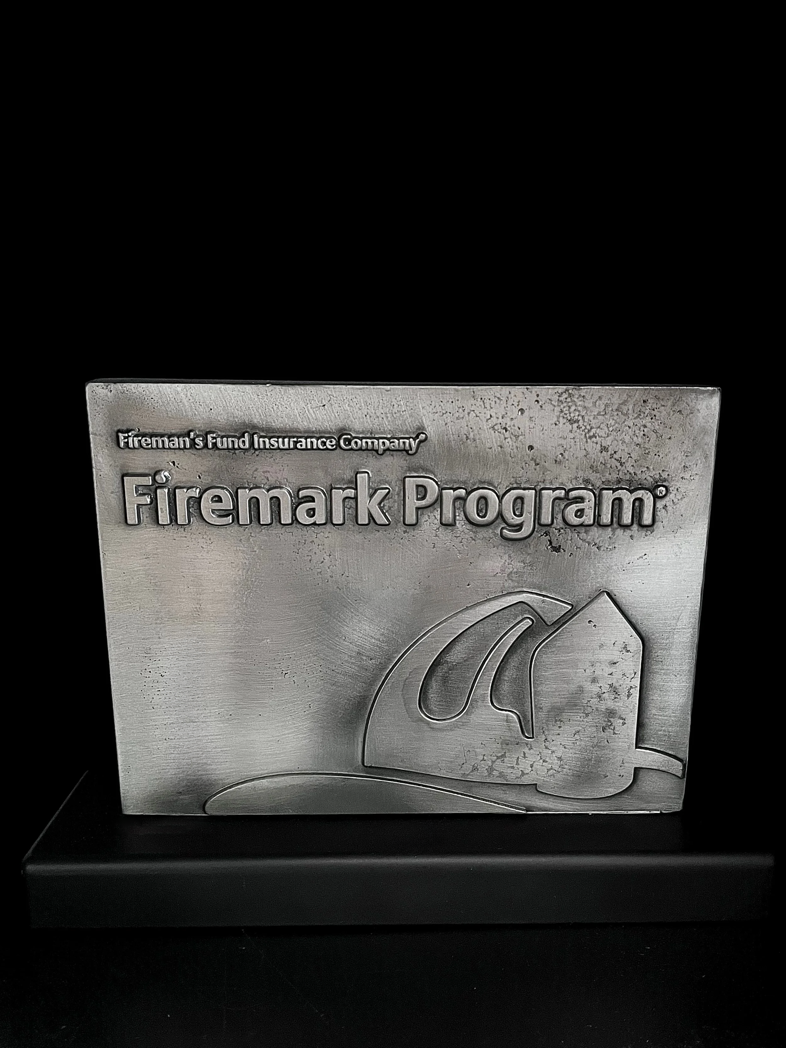 Distressed Metal Plaque Award