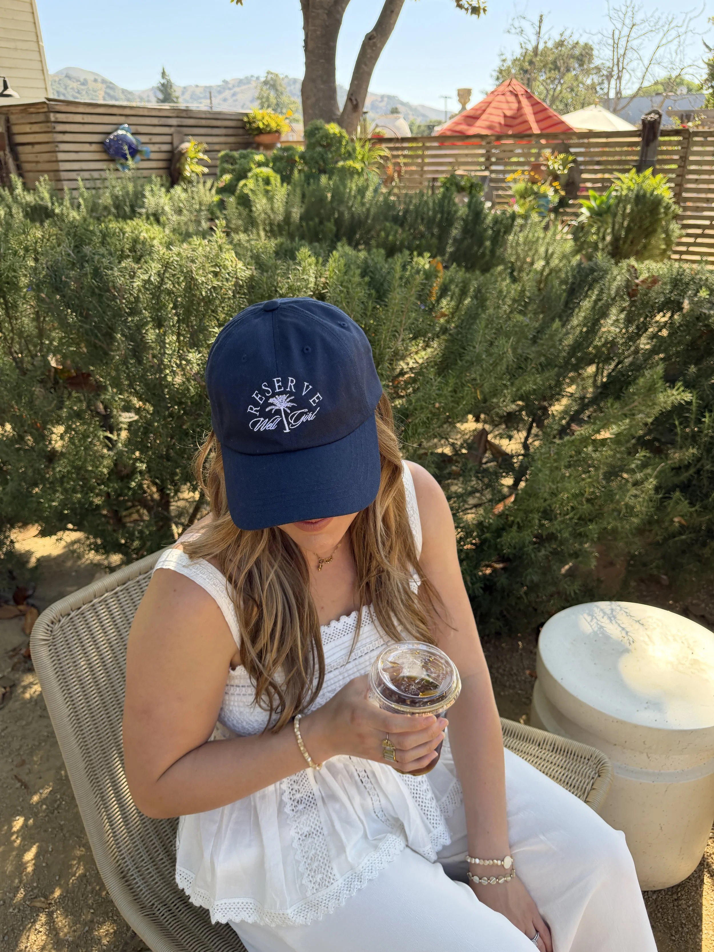 WELL Embroidered Dad Hat | Navy