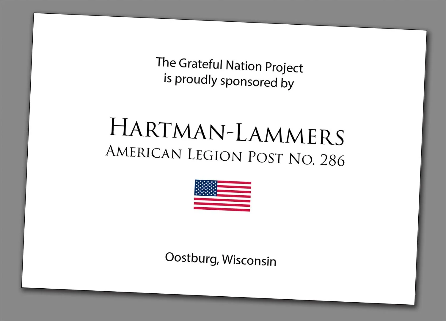 Sponsor Card