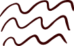 Illustration of Red squiggly lines representing waves