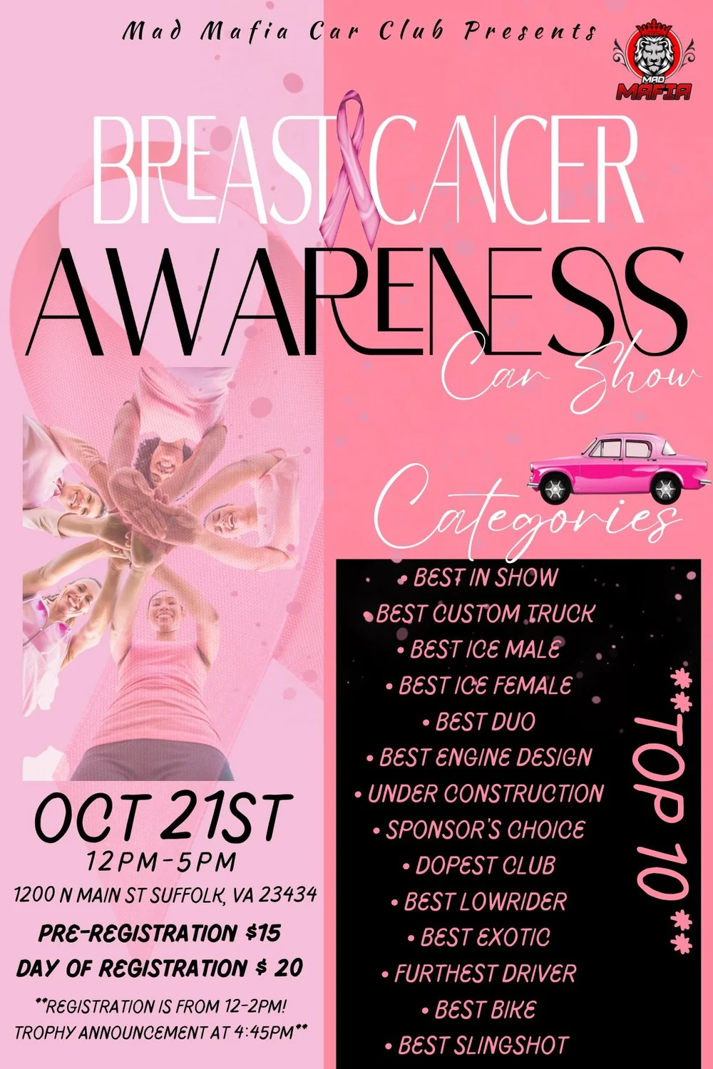 Breast Cancer Awareness Car Show | Oct. 21 — Car Club Council of ...