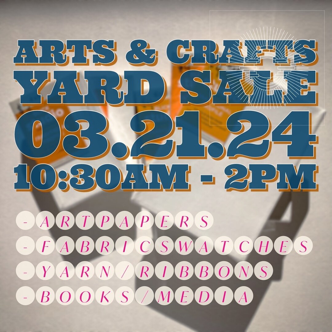 〜

we&rsquo;re having another edition of our popular ARTS &amp; CRAFTS YARD SALE! come through to studio #13 this thursday, 10:30am - 2pm. 

see you soon! 🌚📸✨

#artsandcraftsyardsale #funlunch
