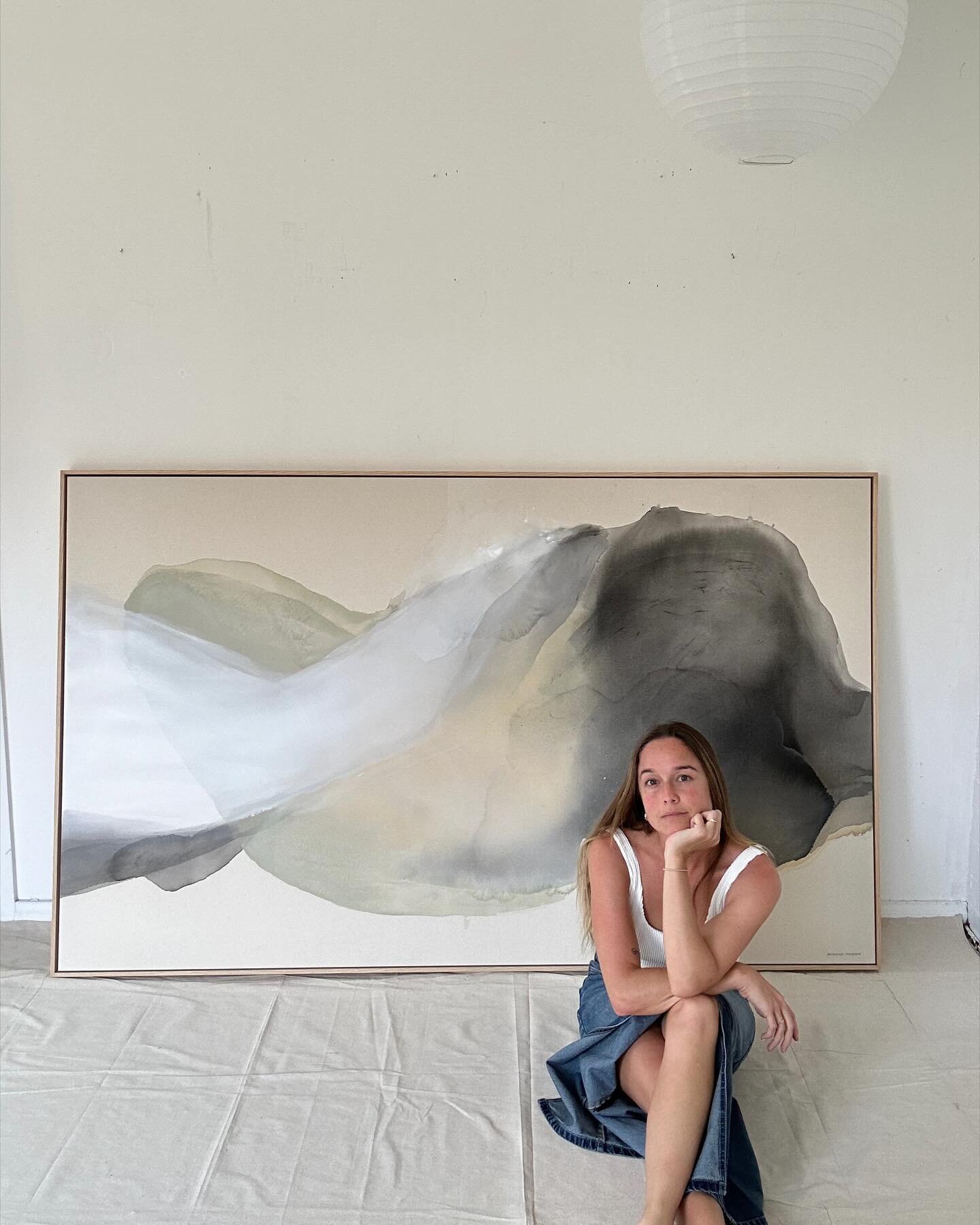 This large 160x200cm commission was just sent off to Canberra yesterday. Thank you so much to the collector for trusting me to create the center piece of your home.