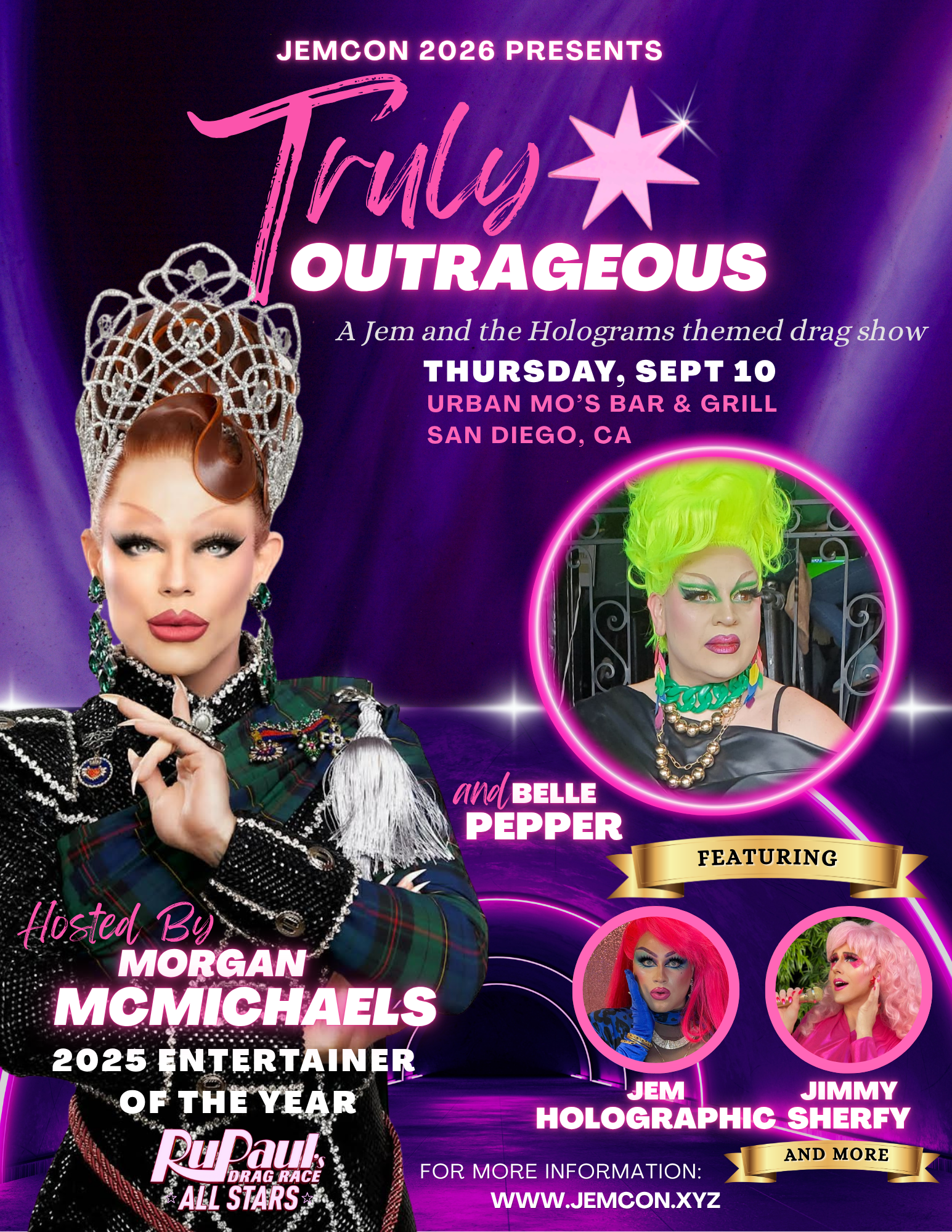 Truly Outrageous: A Jem Themed Drag Show