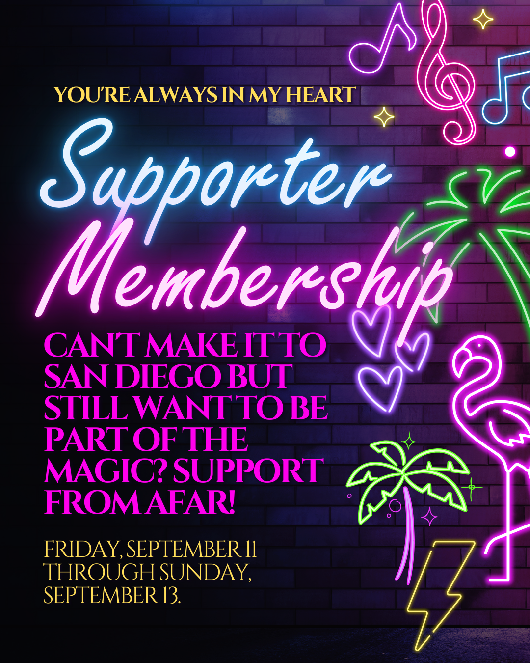 Always In My Heart Supporter Membership